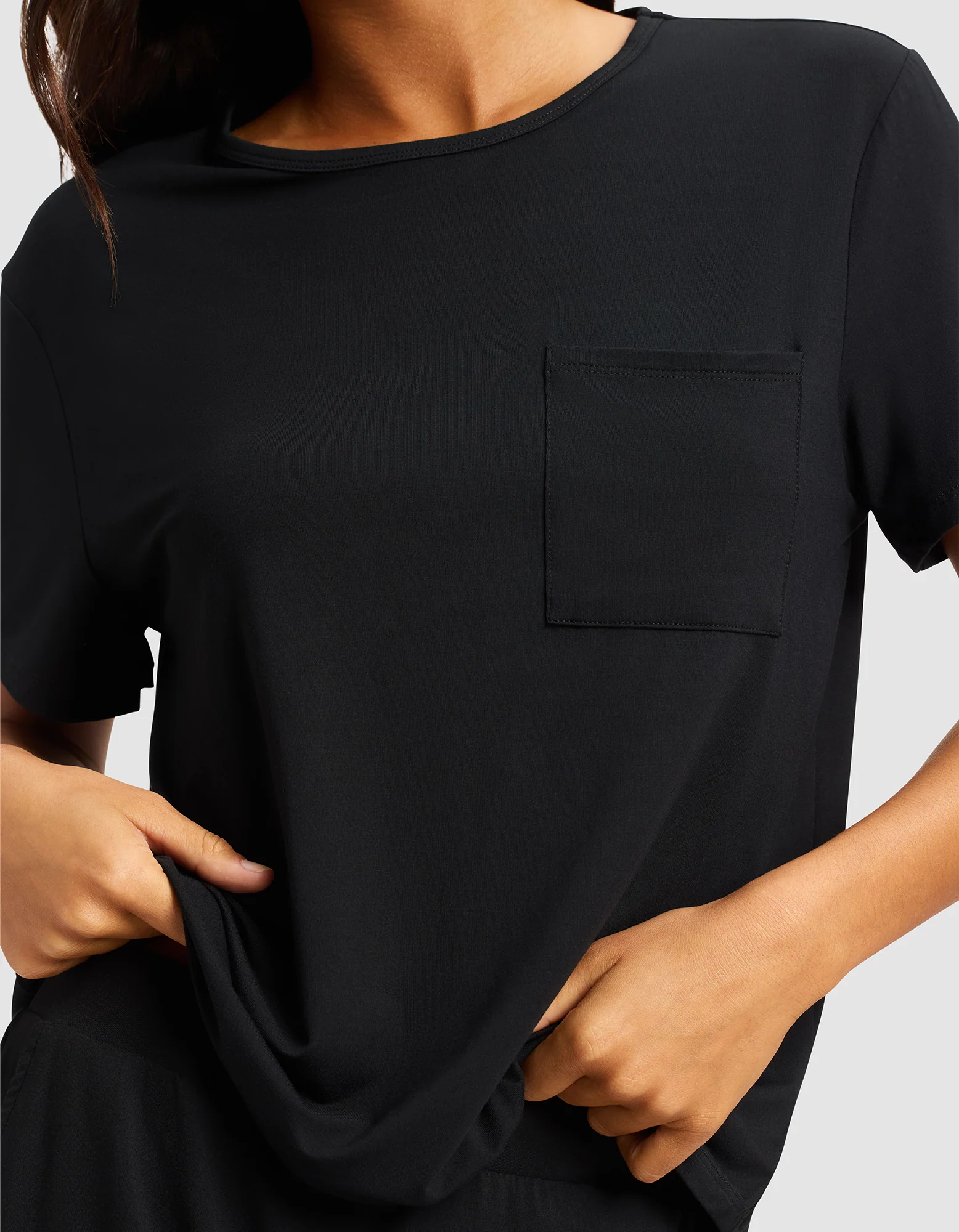 Women's Bamboo Stretch-Knit Lounge Tee - Image 18