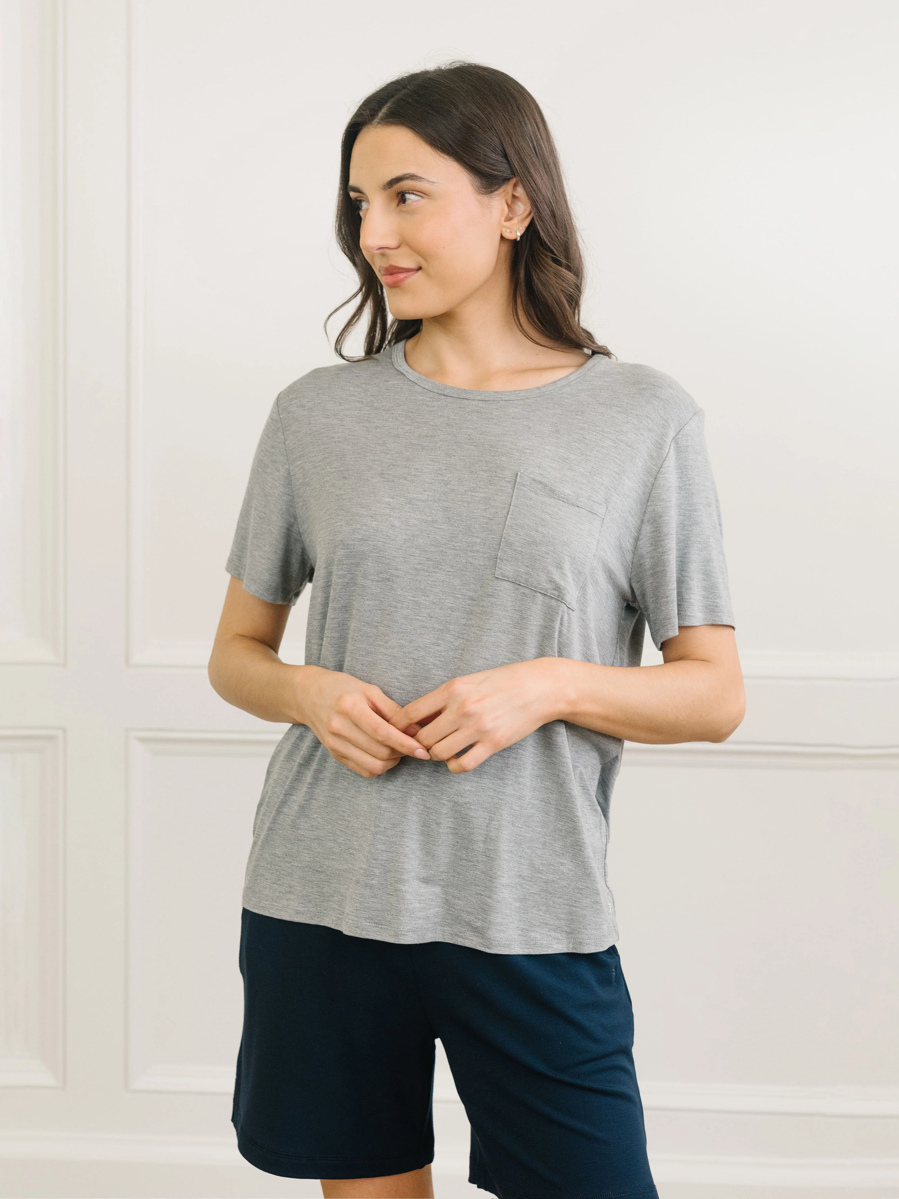 Women's Bamboo Stretch-Knit Lounge Tee - Image 21