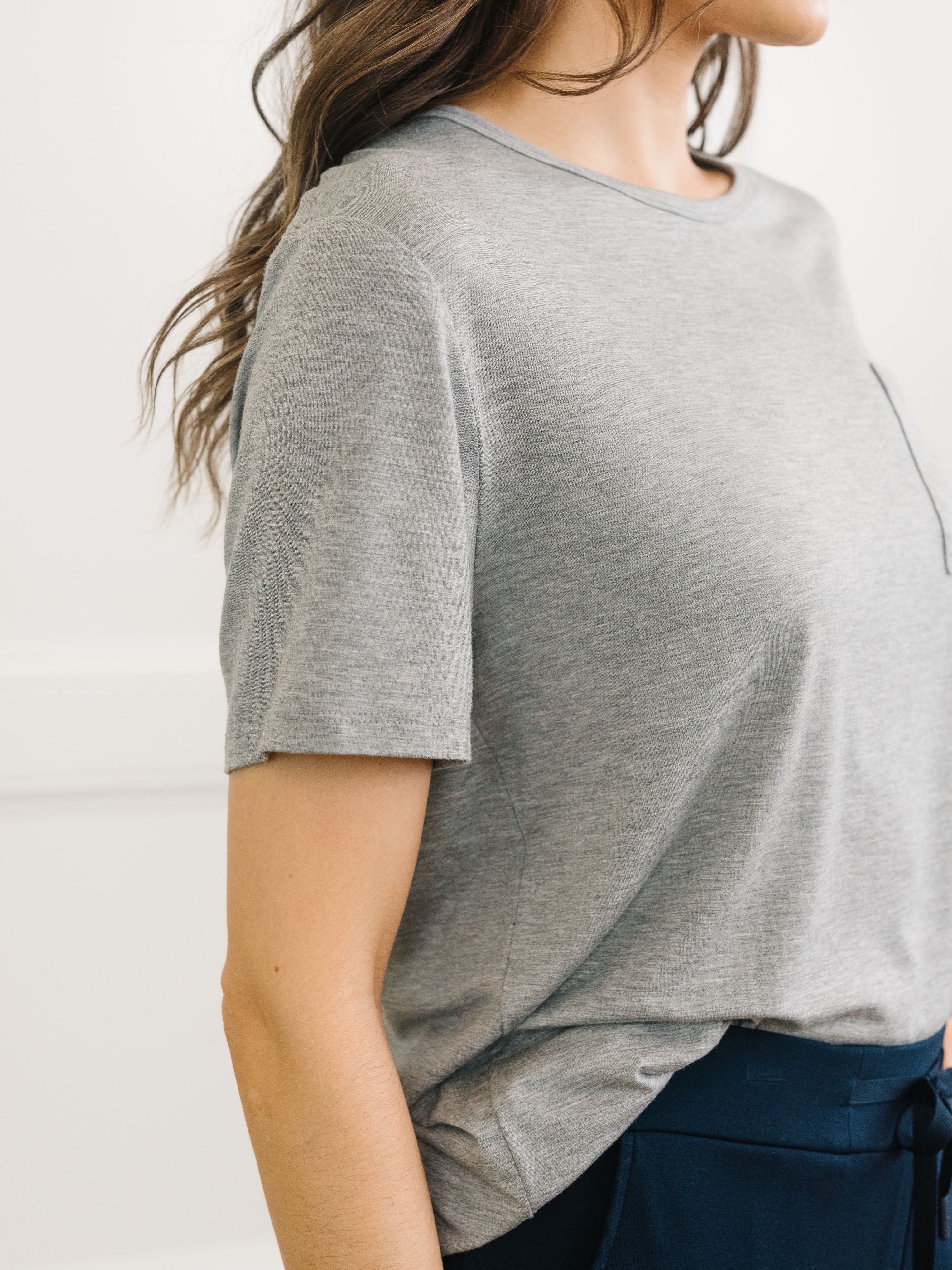 Women's Bamboo Stretch-Knit Lounge Tee - Image 25