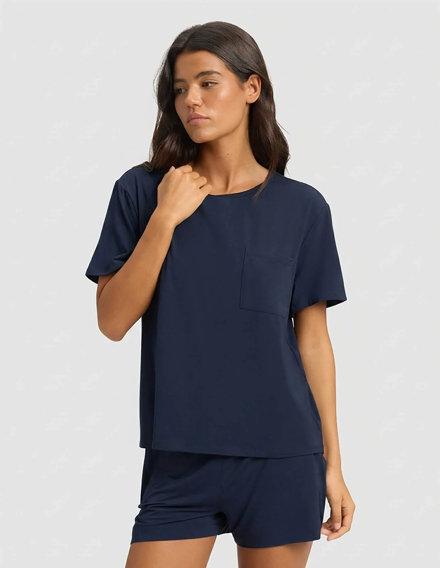 Women's Bamboo Stretch-Knit Lounge Tee - Image 26