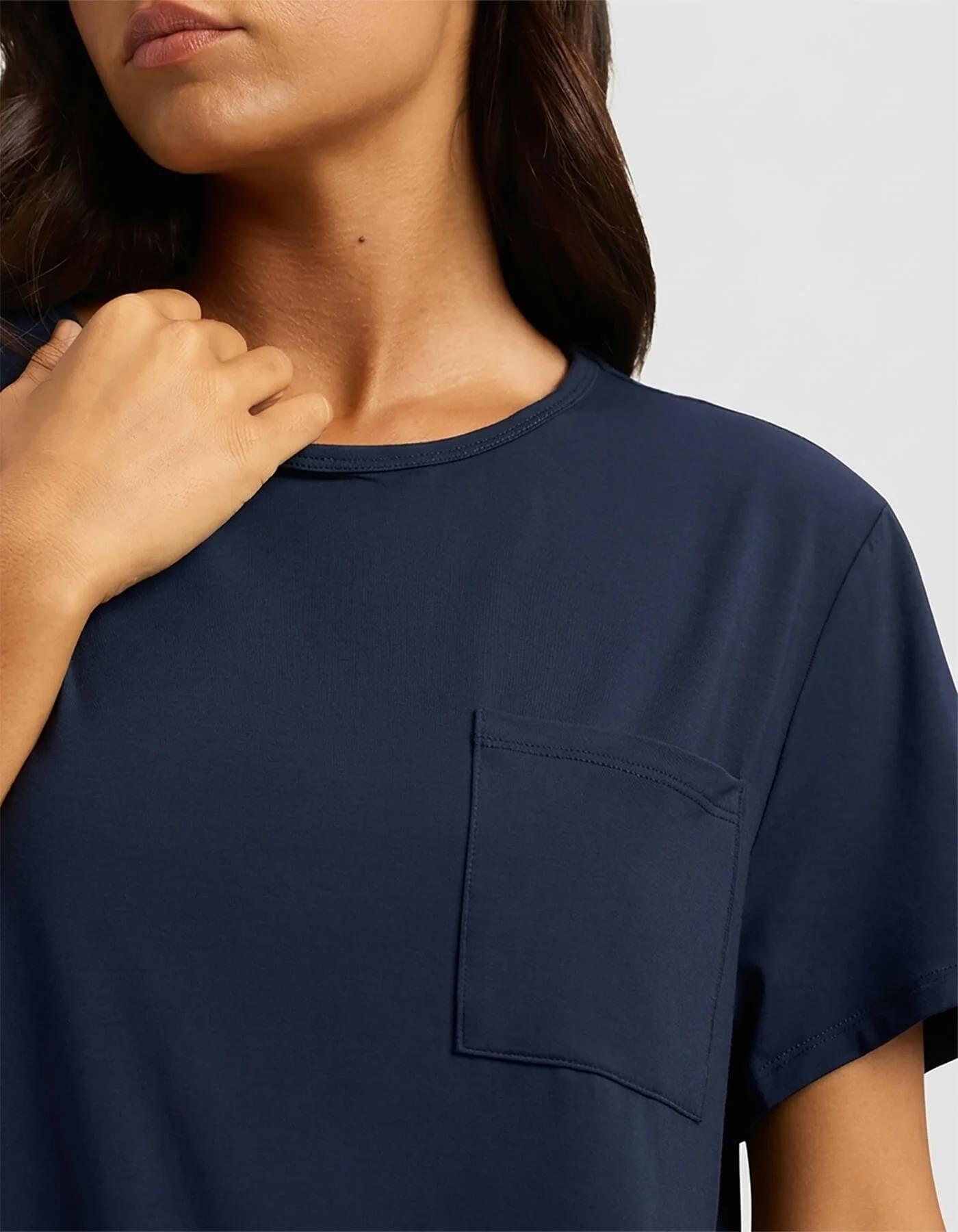 Women's Bamboo Stretch-Knit Lounge Tee - Image 28