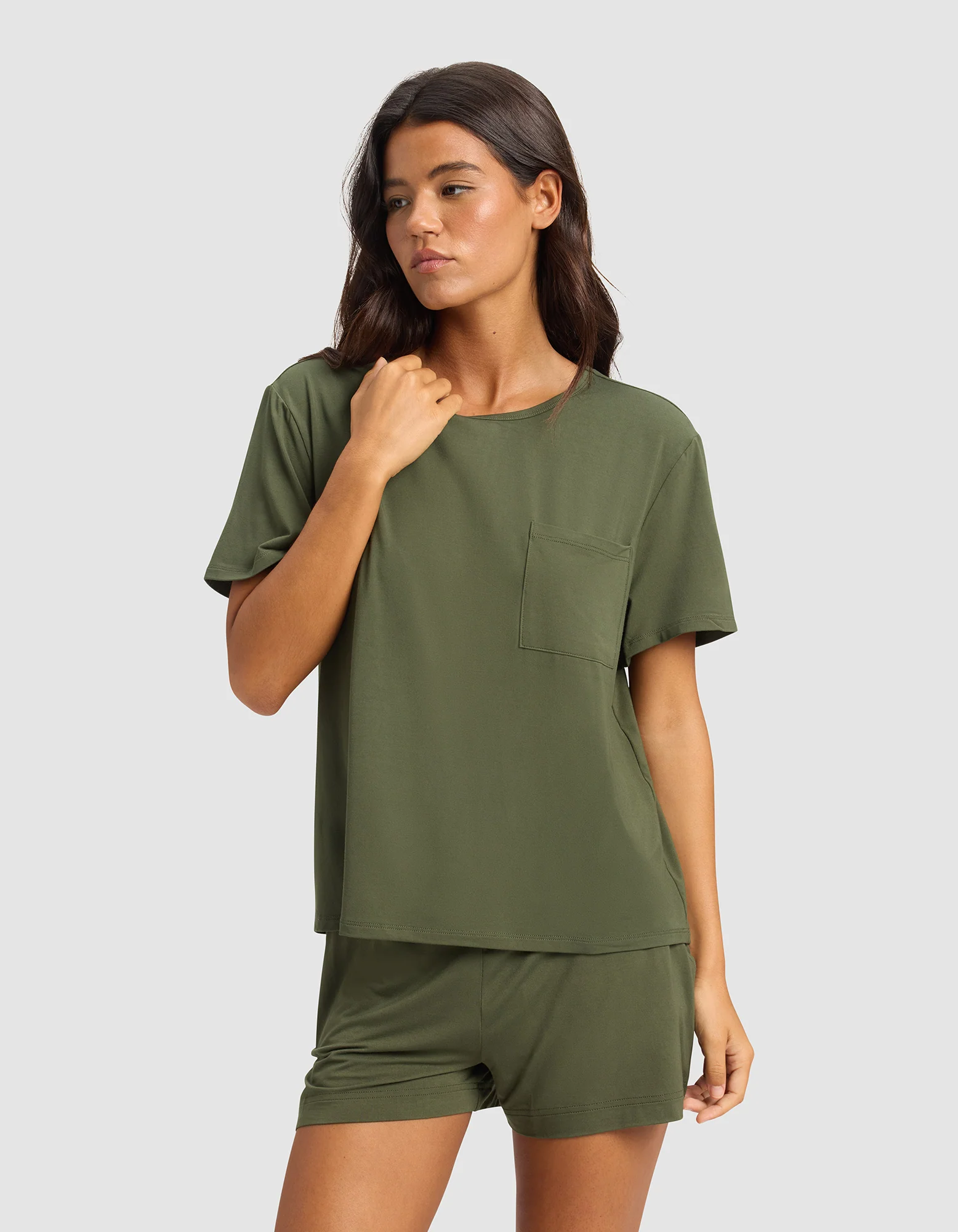 Women's Bamboo Stretch-Knit Lounge Tee - Image 3