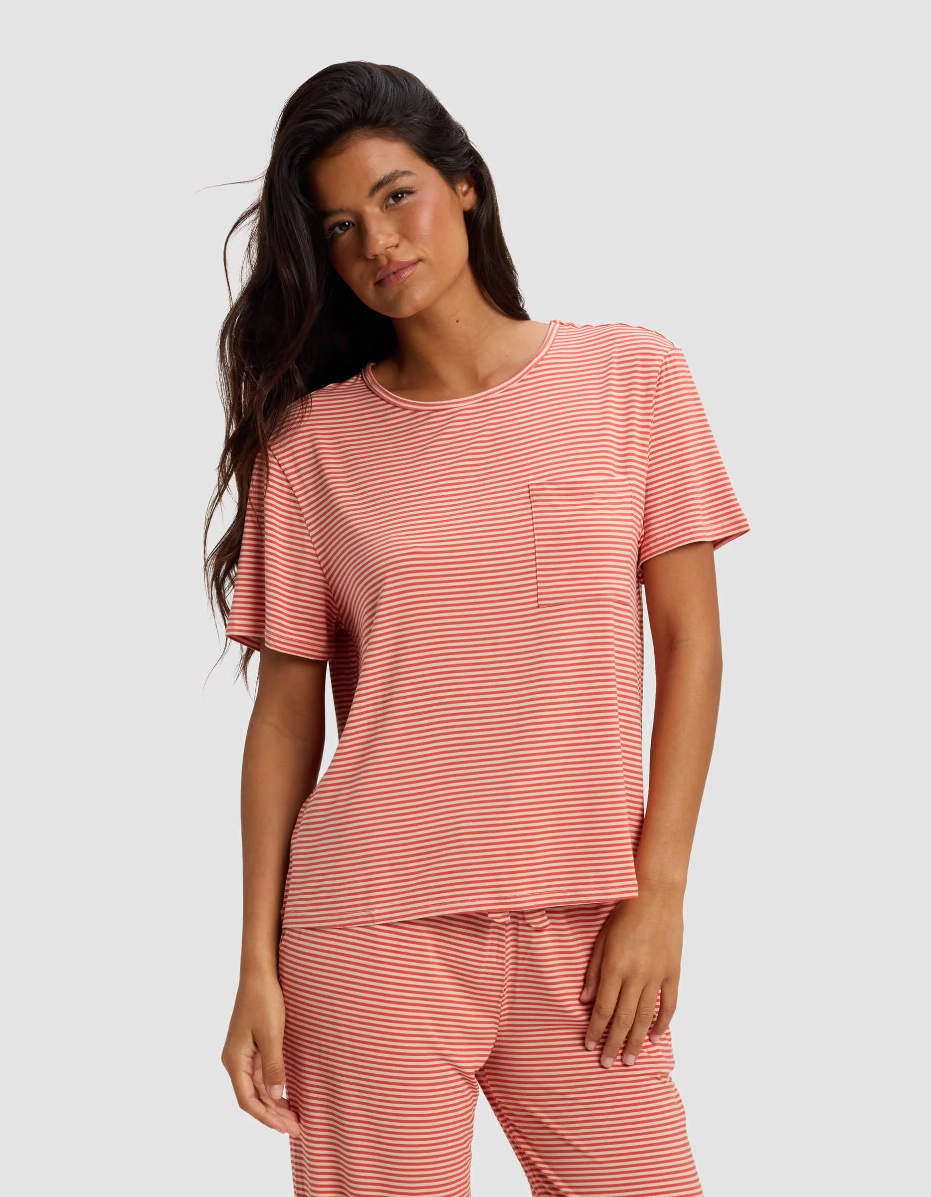 Women's Bamboo Stretch-Knit Lounge Tee - Image 32
