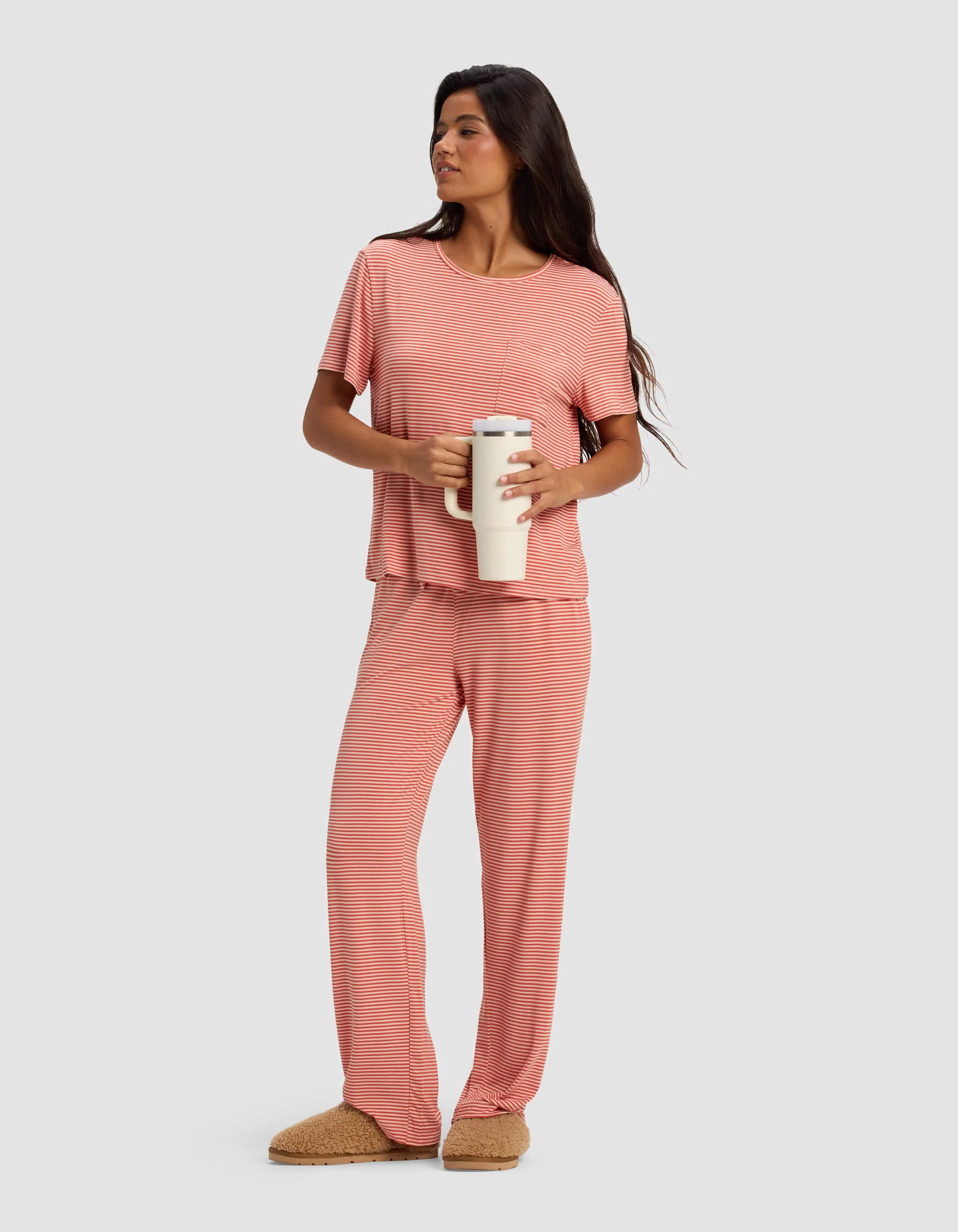 Women's Bamboo Stretch-Knit Lounge Tee - Image 34