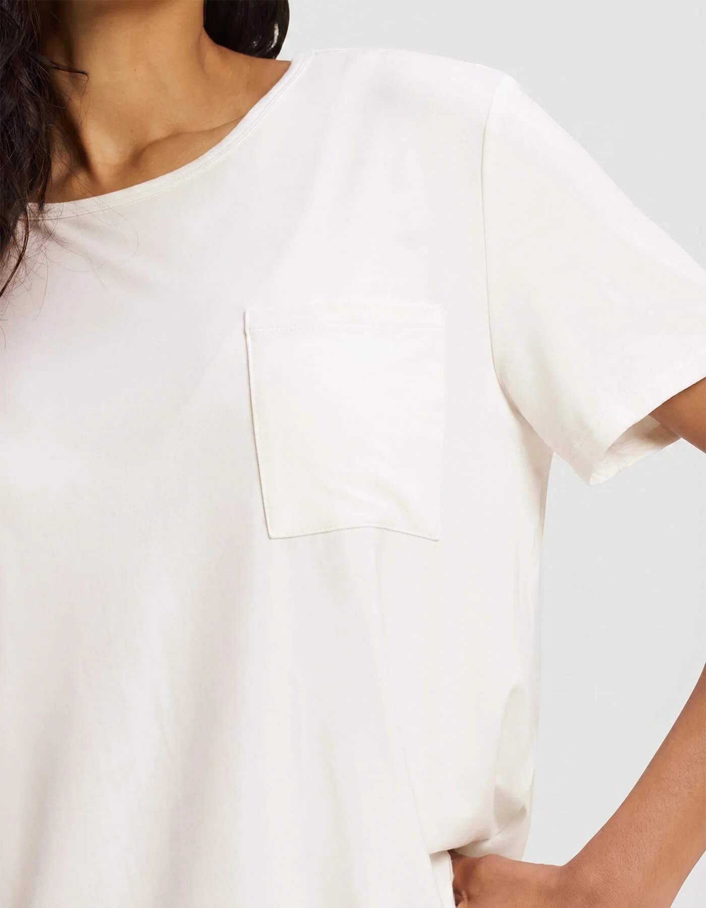 Women's Bamboo Stretch-Knit Lounge Tee - Image 36