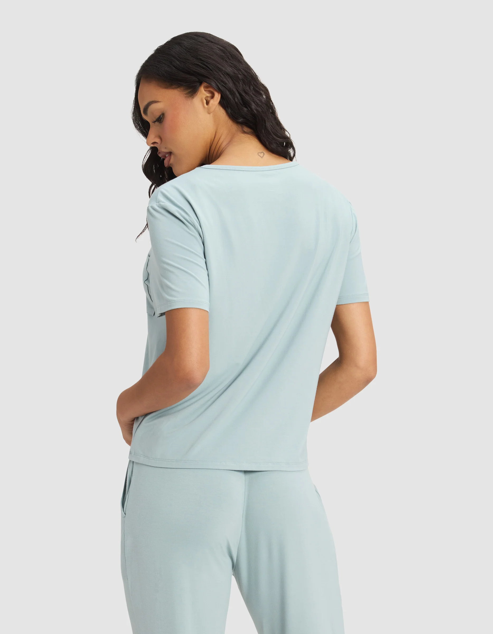 Women's Bamboo Stretch-Knit Lounge Tee - Image 8