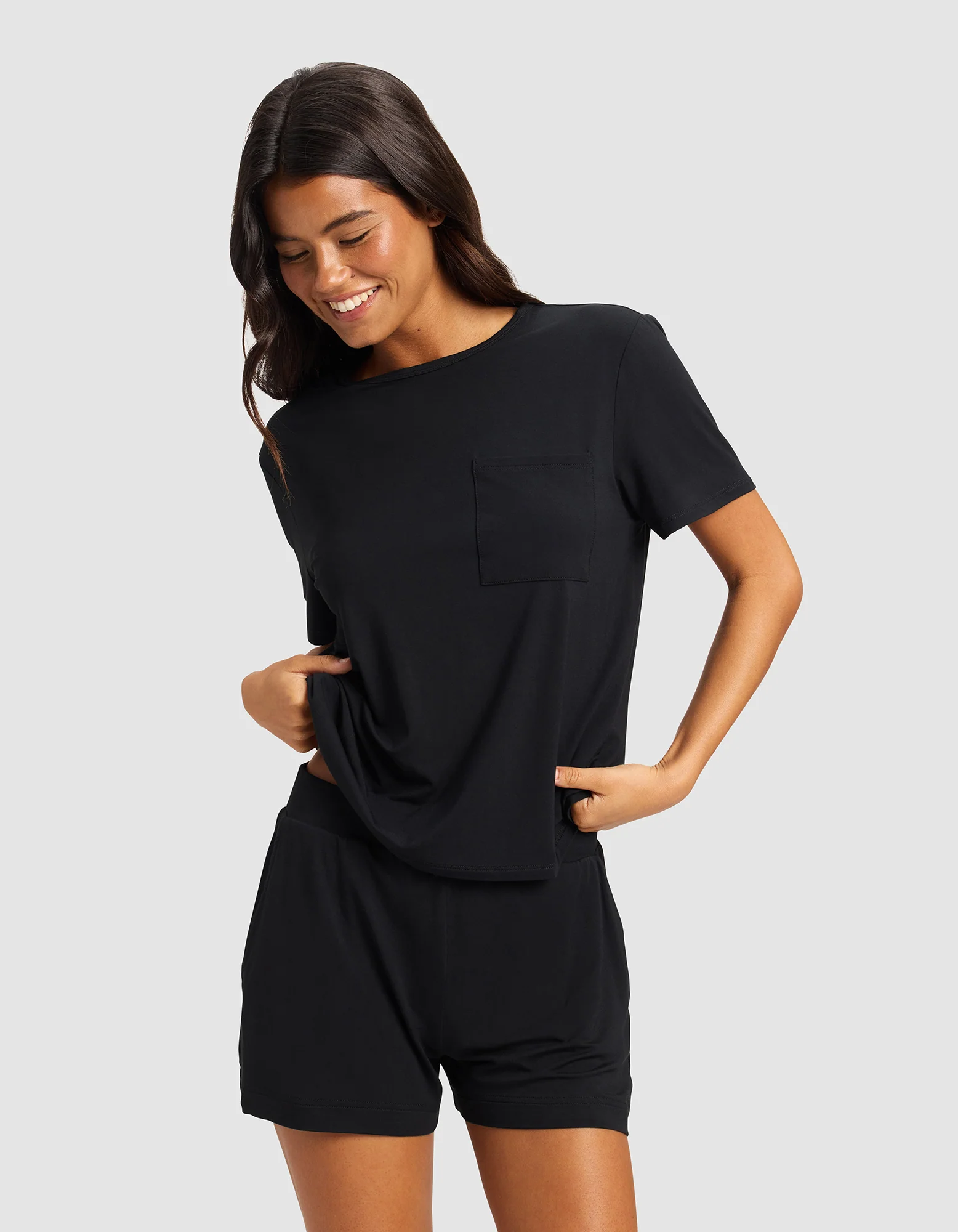 Women's Bamboo Stretch-Knit Lounge Tee - Image 9
