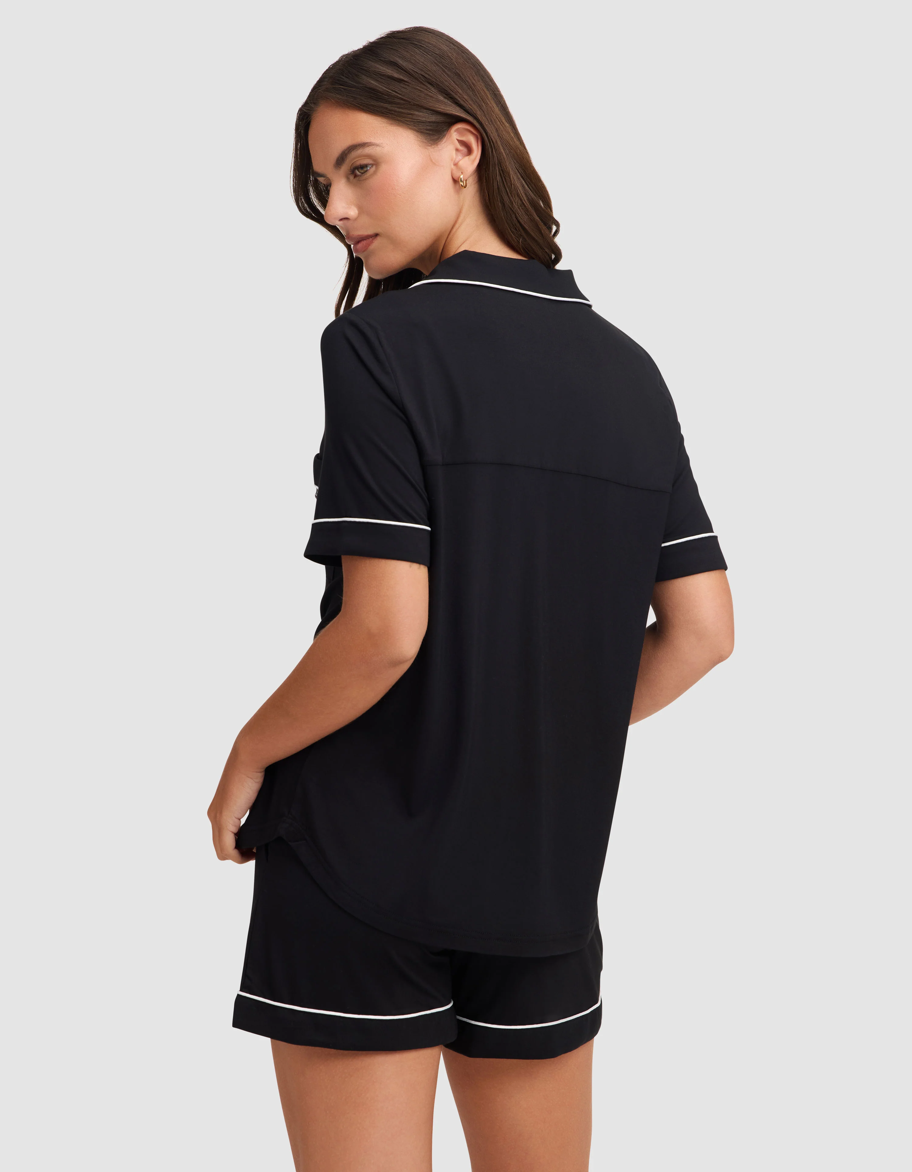 Women's Bamboo Stretch-Knit Short Sleeve Pajama Set - Image 17