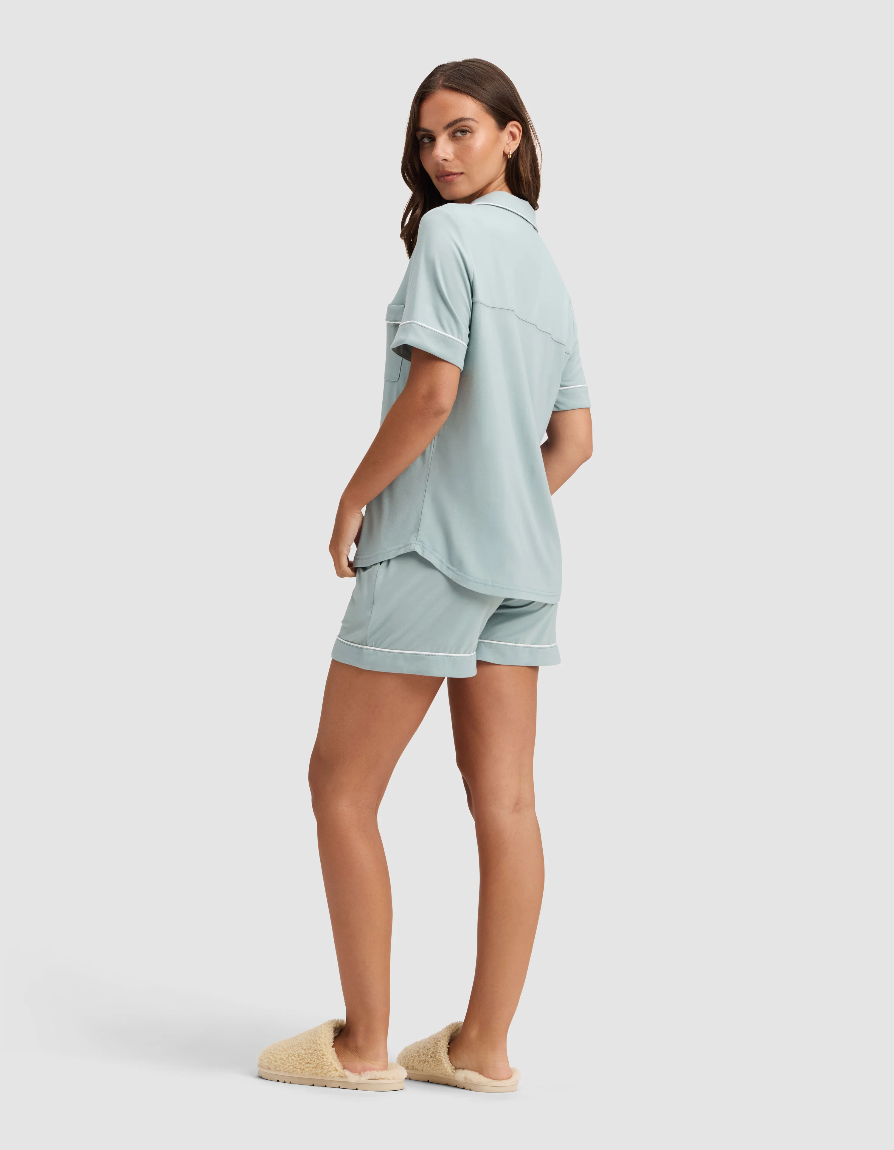 Women's Bamboo Stretch-Knit Short Sleeve Pajama Set - Image 27