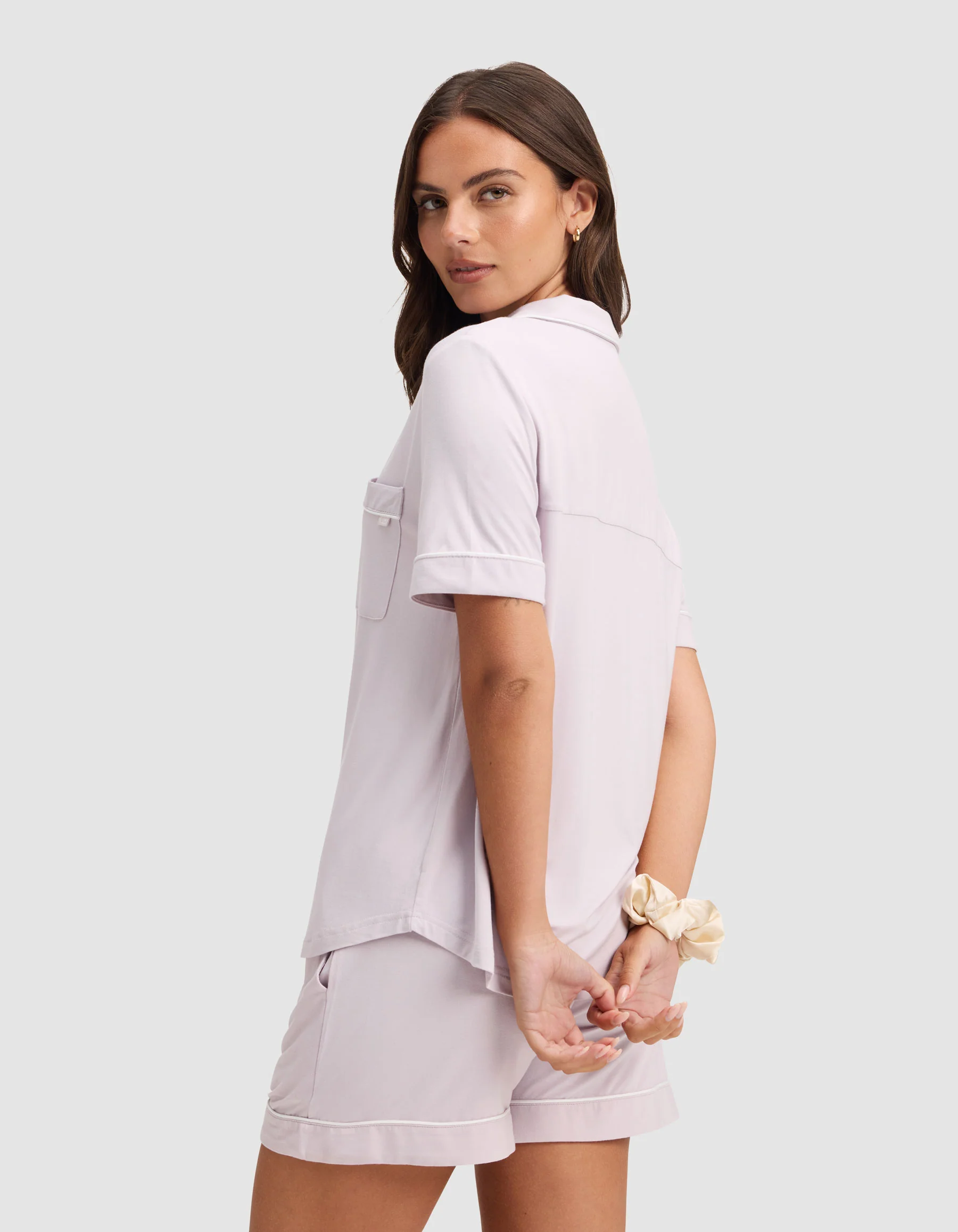 Women's Bamboo Stretch-Knit Short Sleeve Pajama Set - Image 35