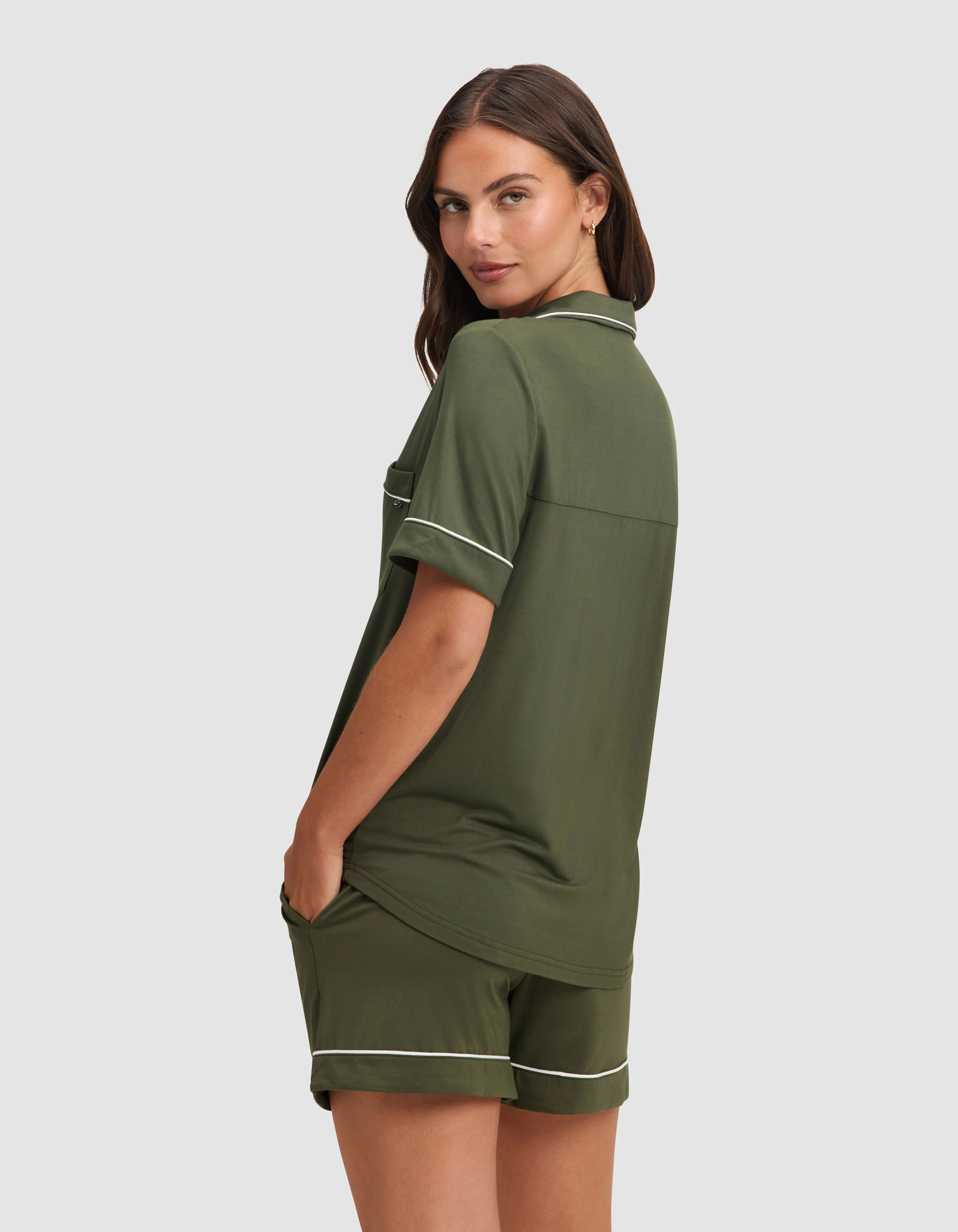 Women's Bamboo Stretch-Knit Short Sleeve Pajama Set - Image 46