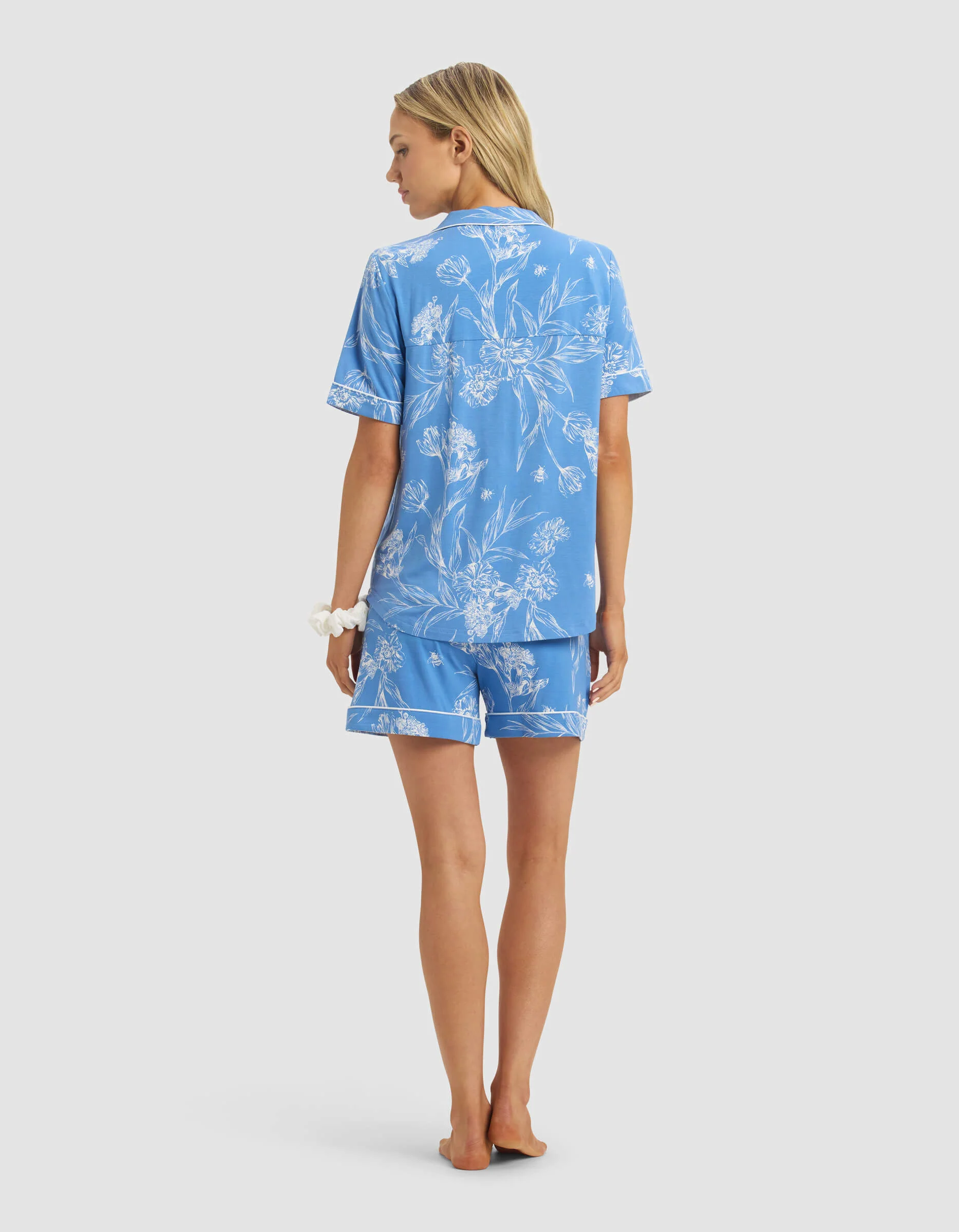 Women's Bamboo Stretch-Knit Short Sleeve Pajama Set - Image 84