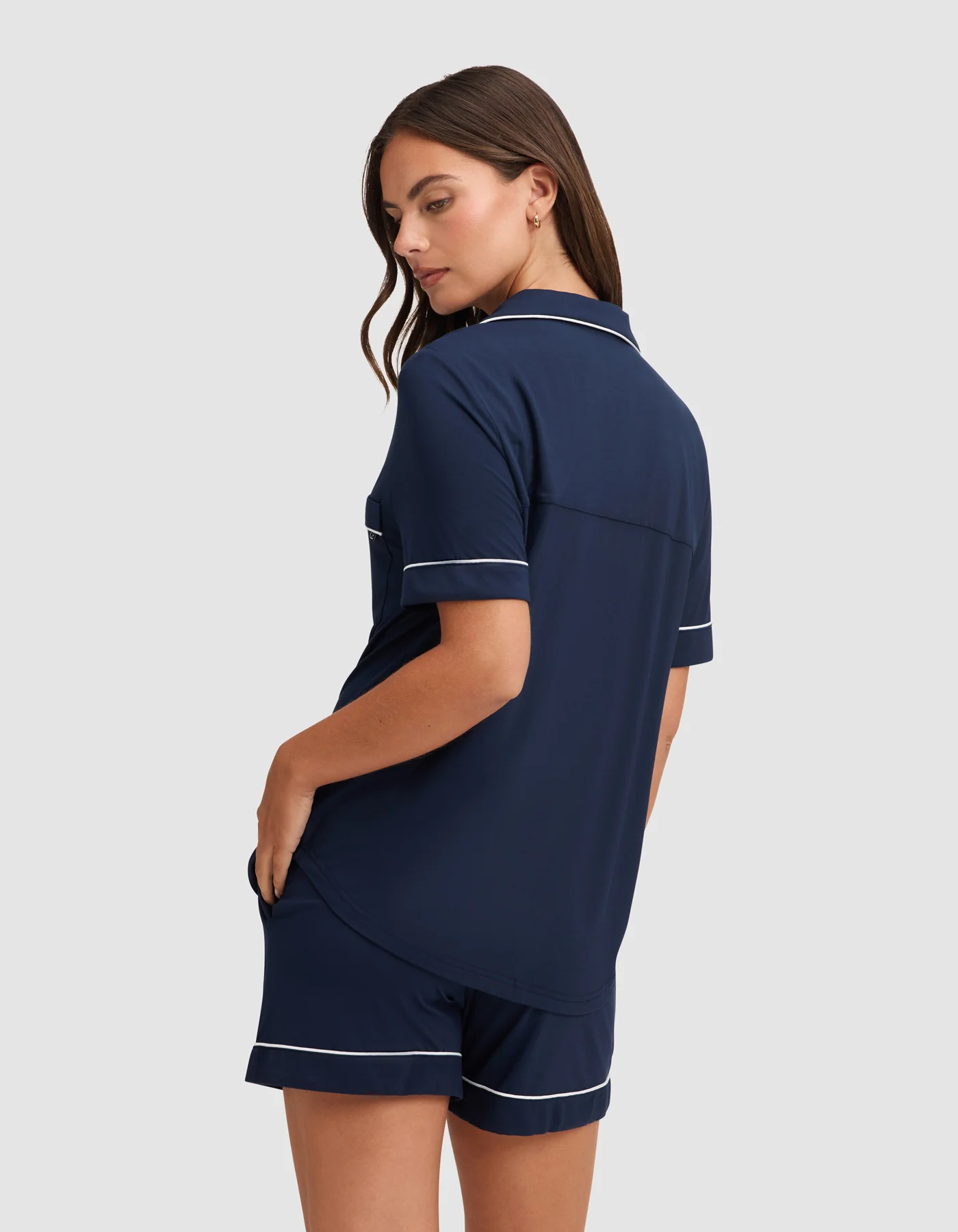 Women's Bamboo Stretch-Knit Short Sleeve Pajama Top - Image 16