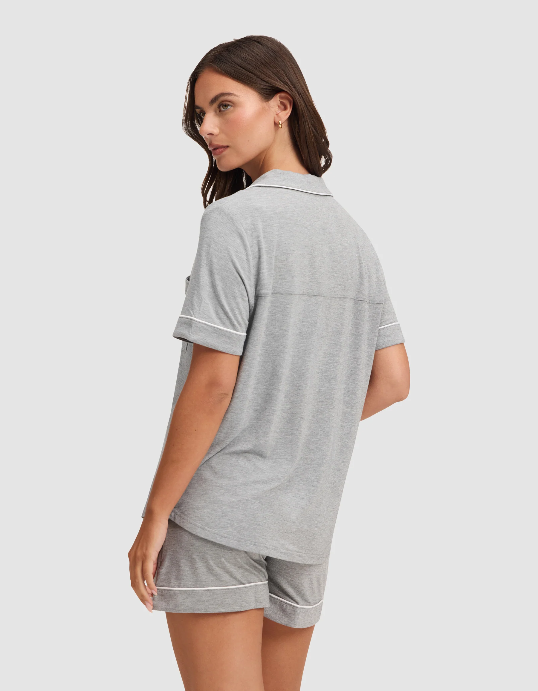 Women's Bamboo Stretch-Knit Short Sleeve Pajama Top - Image 27