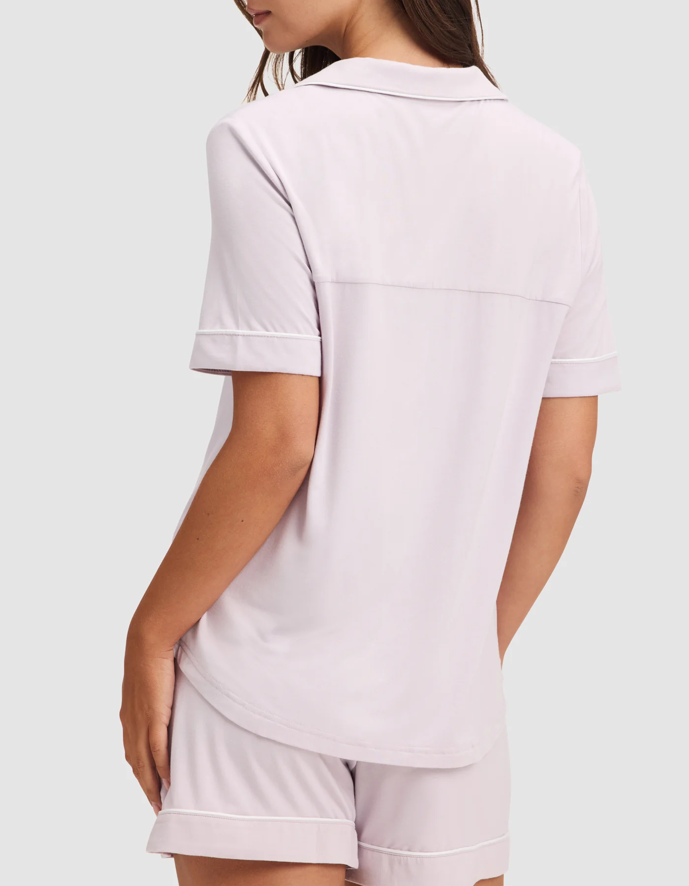Women's Bamboo Stretch-Knit Short Sleeve Pajama Top - Image 32