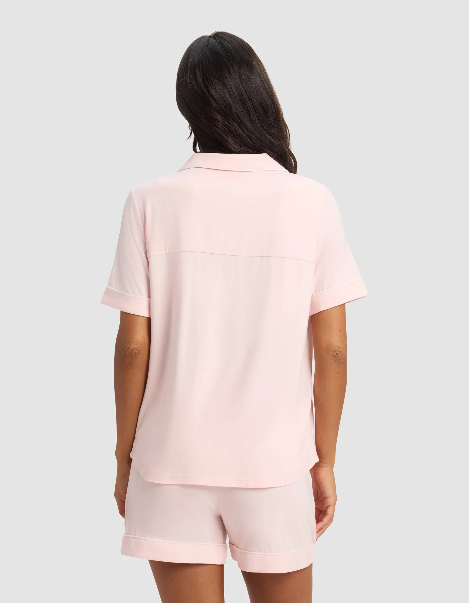 Women's Bamboo Stretch-Knit Short Sleeve Pajama Top - Image 55