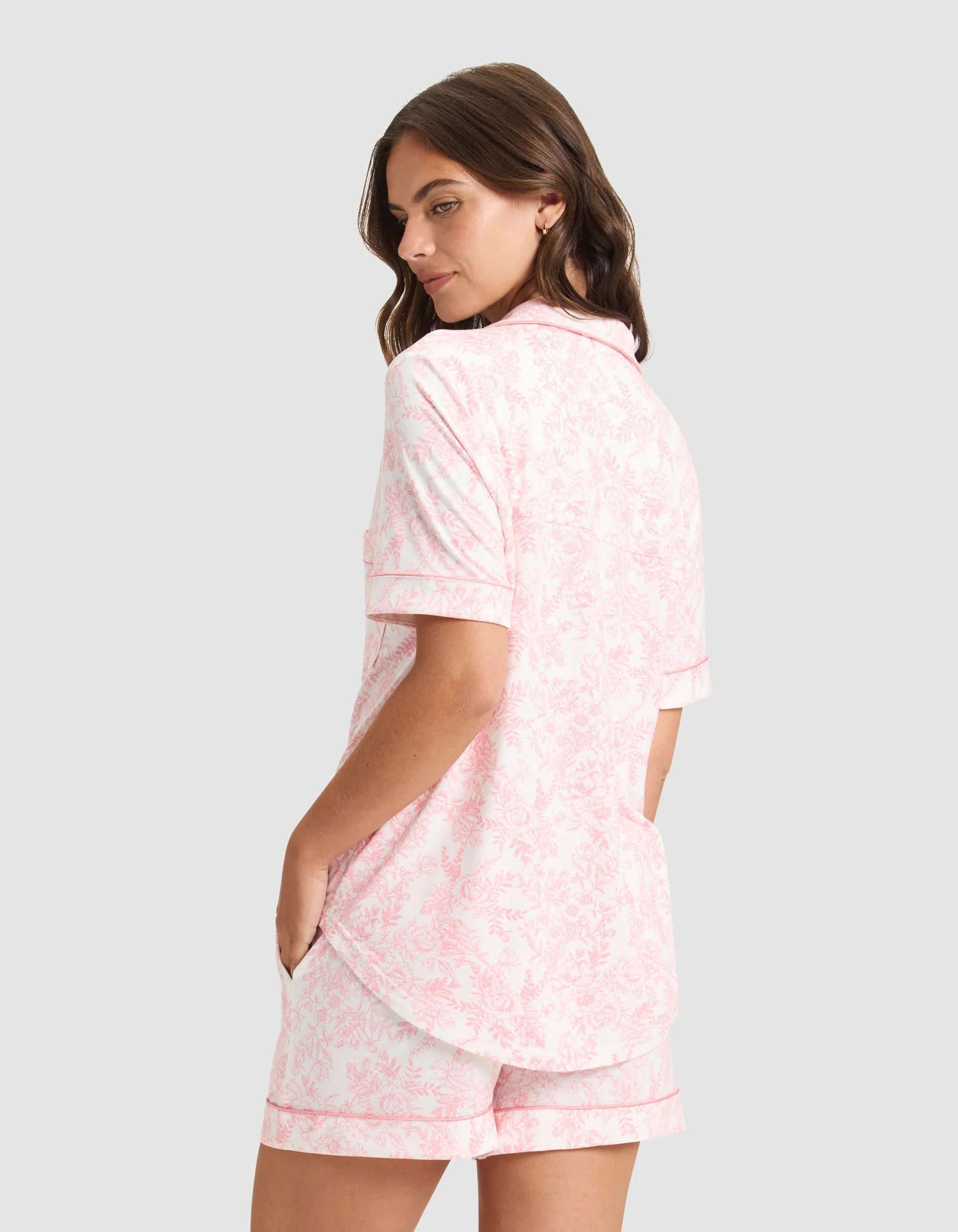Women's Bamboo Stretch-Knit Short Sleeve Pajama Set - Image 69