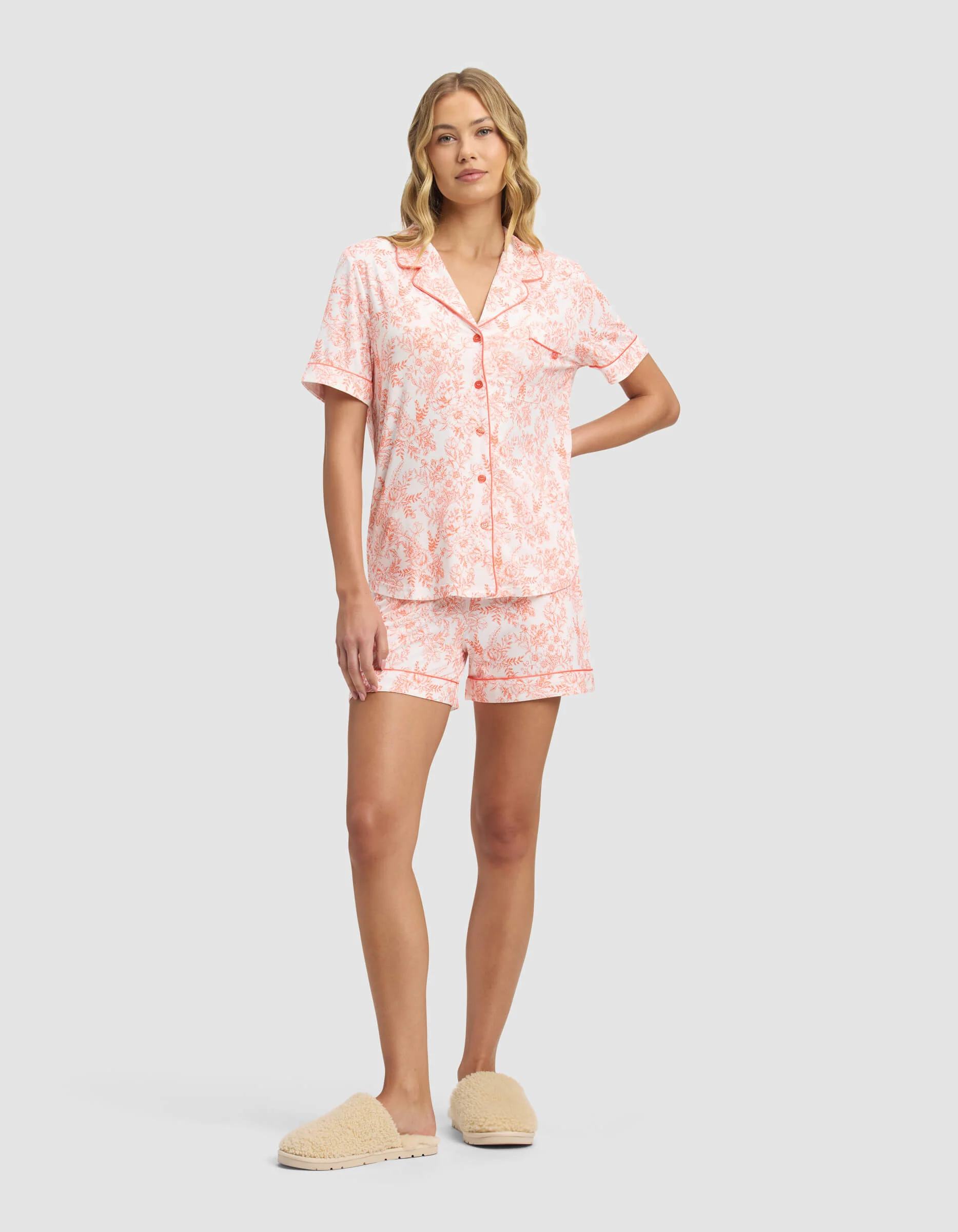 Women's Bamboo Stretch-Knit Short Sleeve Pajama Top - Image 68