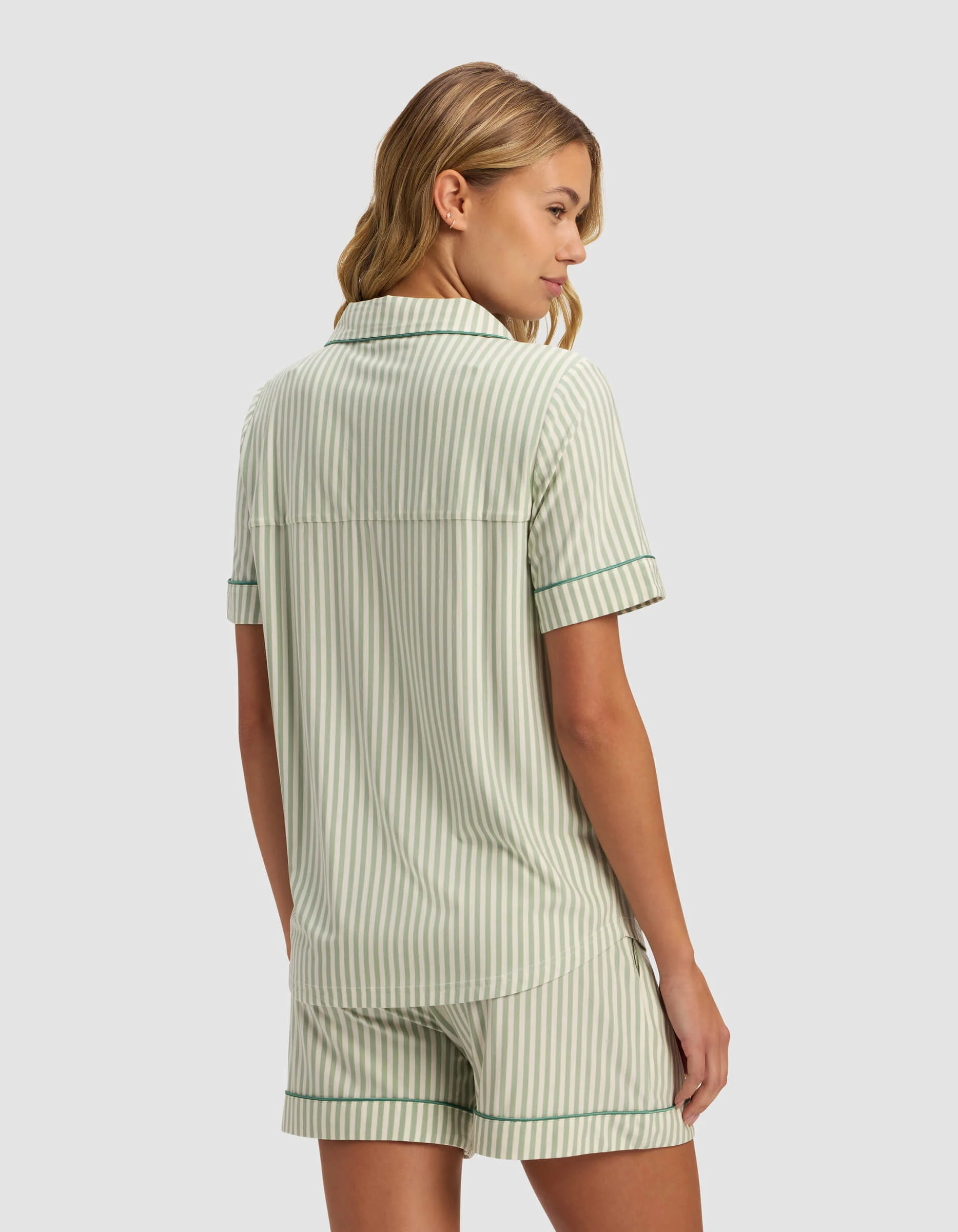 Women's Bamboo Stretch-Knit Short Sleeve Pajama Top - Image 75
