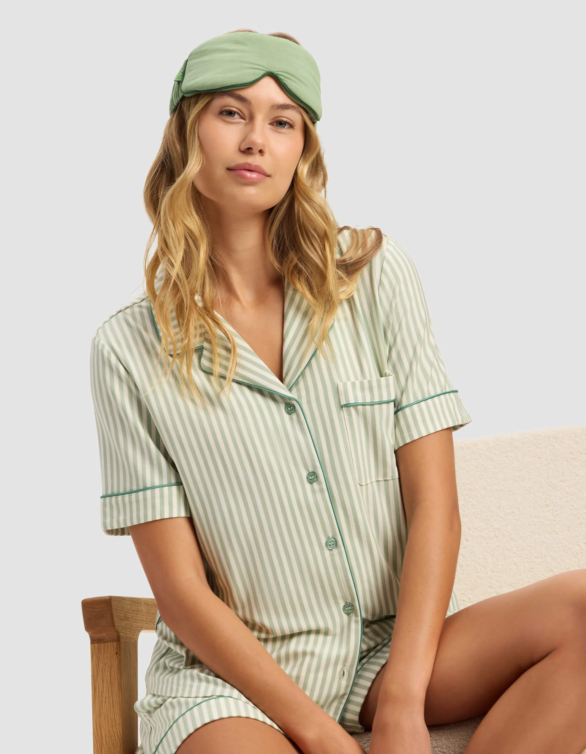 Women's Bamboo Stretch-Knit Short Sleeve Pajama Top - Image 76