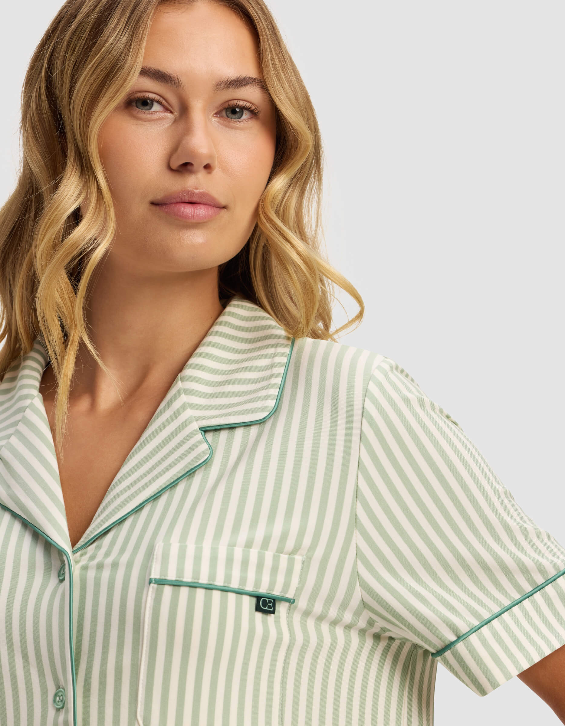 Women's Bamboo Stretch-Knit Short Sleeve Pajama Set - Image 98