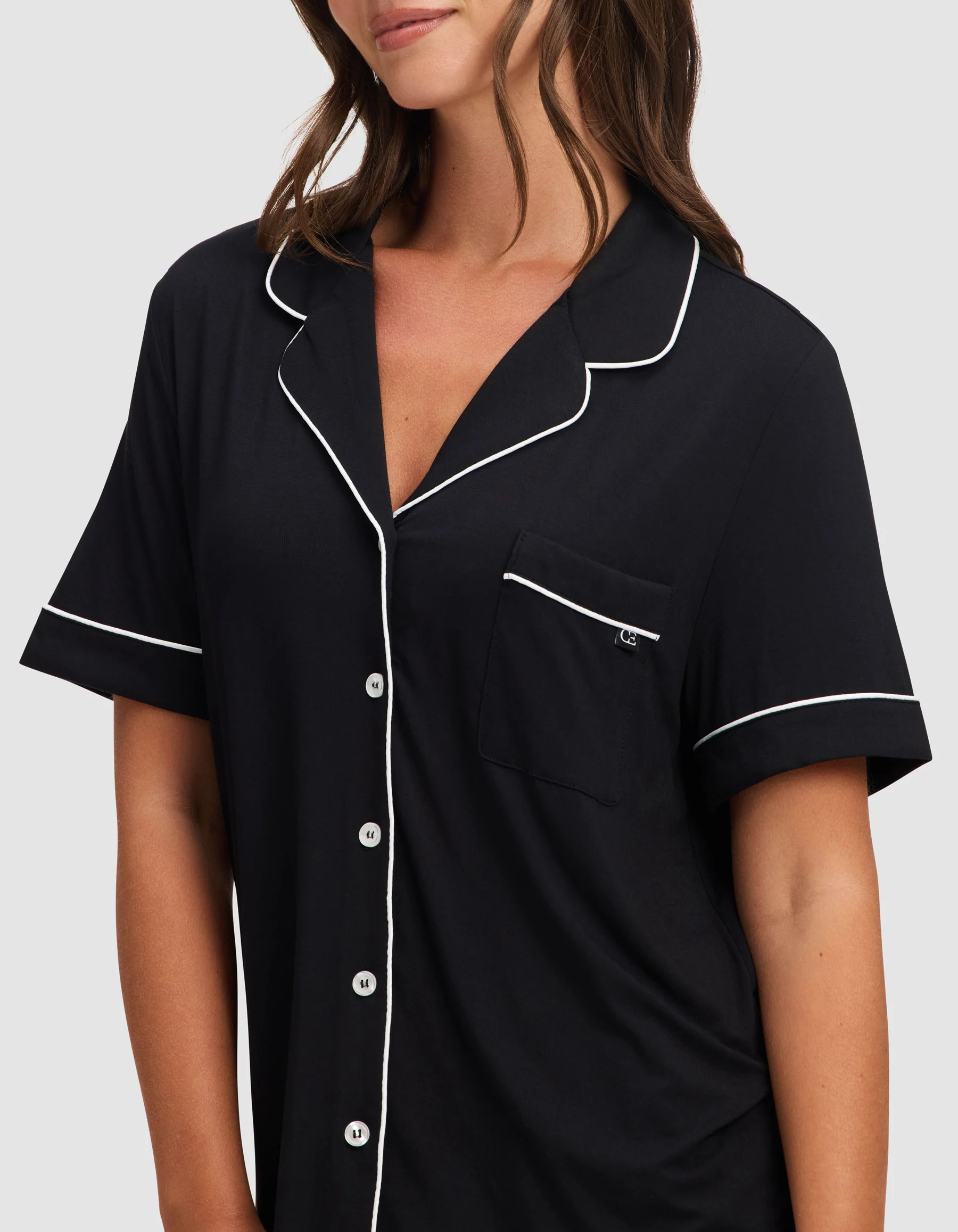 Women's Bamboo Stretch-Knit Short Sleeve Pajama Set - Image 18