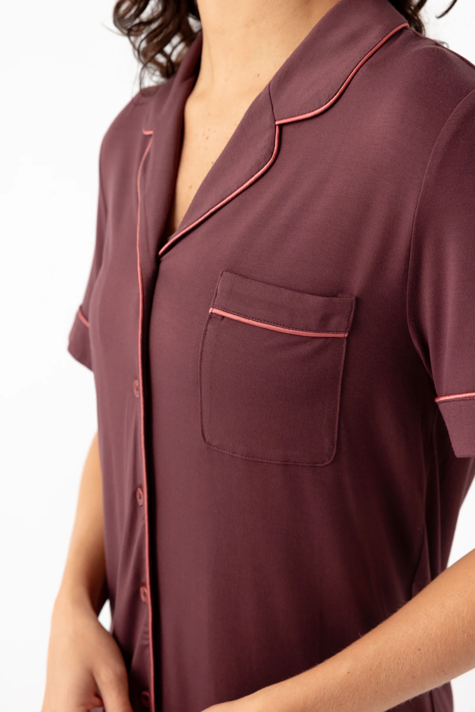 Women's Bamboo Stretch-Knit Short Sleeve Pajama Set - Image 53