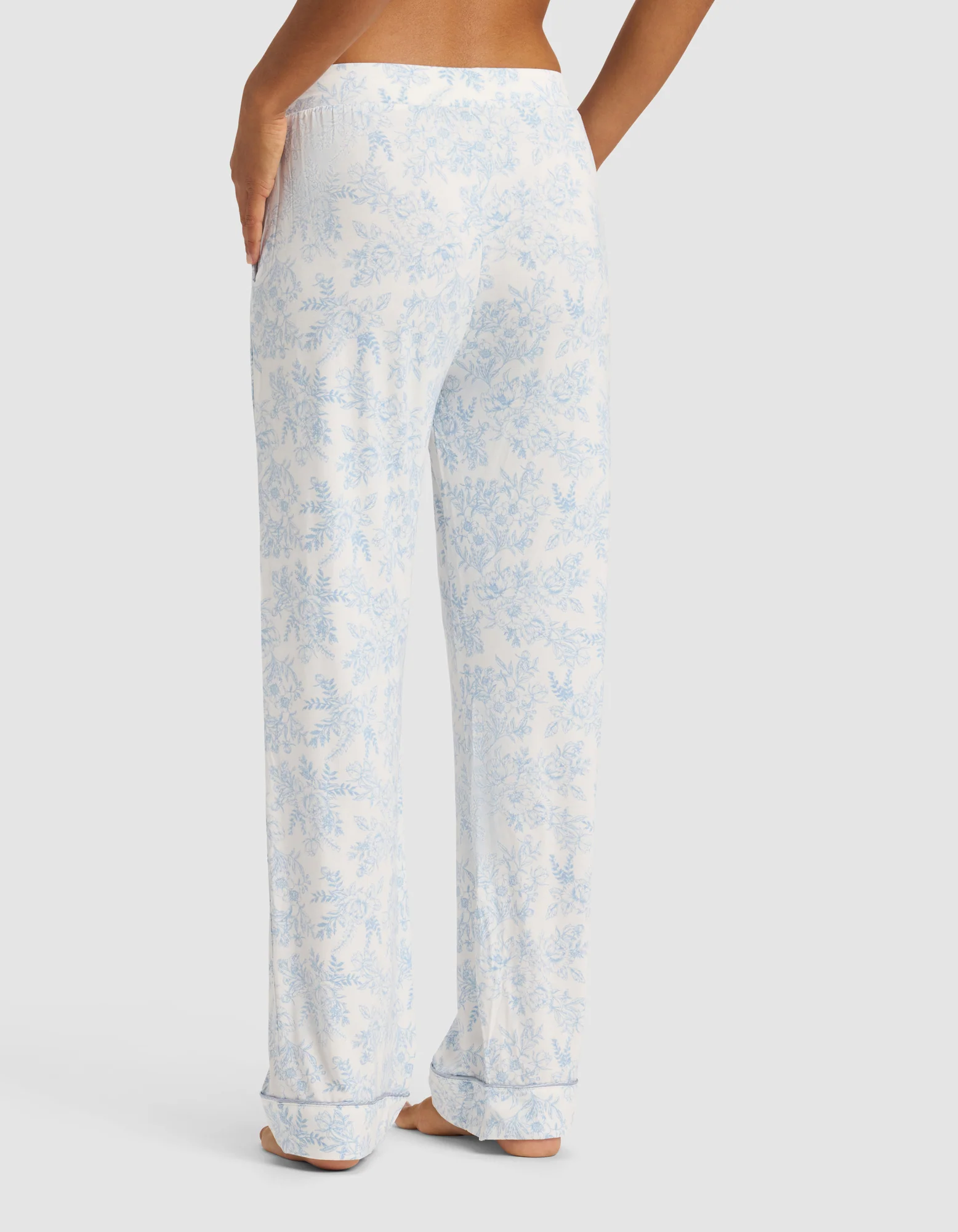 Women's Bamboo Stretch-Knit Short Sleeve & Pant Pajama Set - Image 64