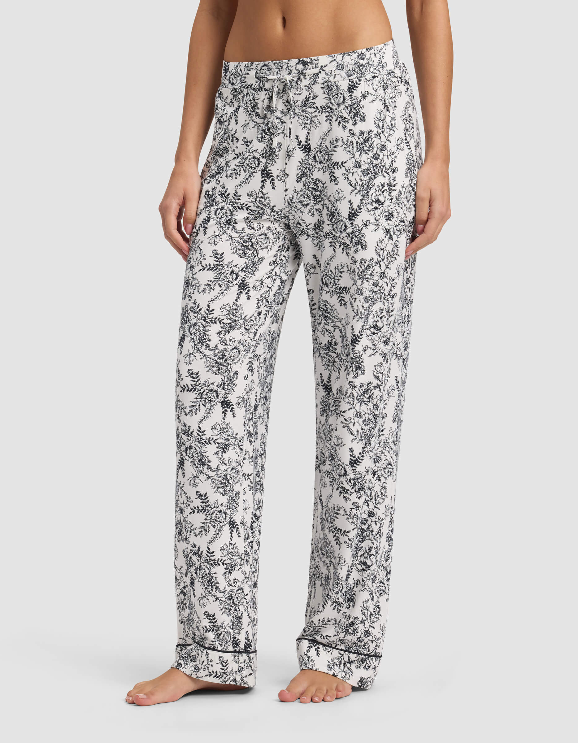 Women's Bamboo Stretch-Knit Long Sleeve Pajama Set - Image 91