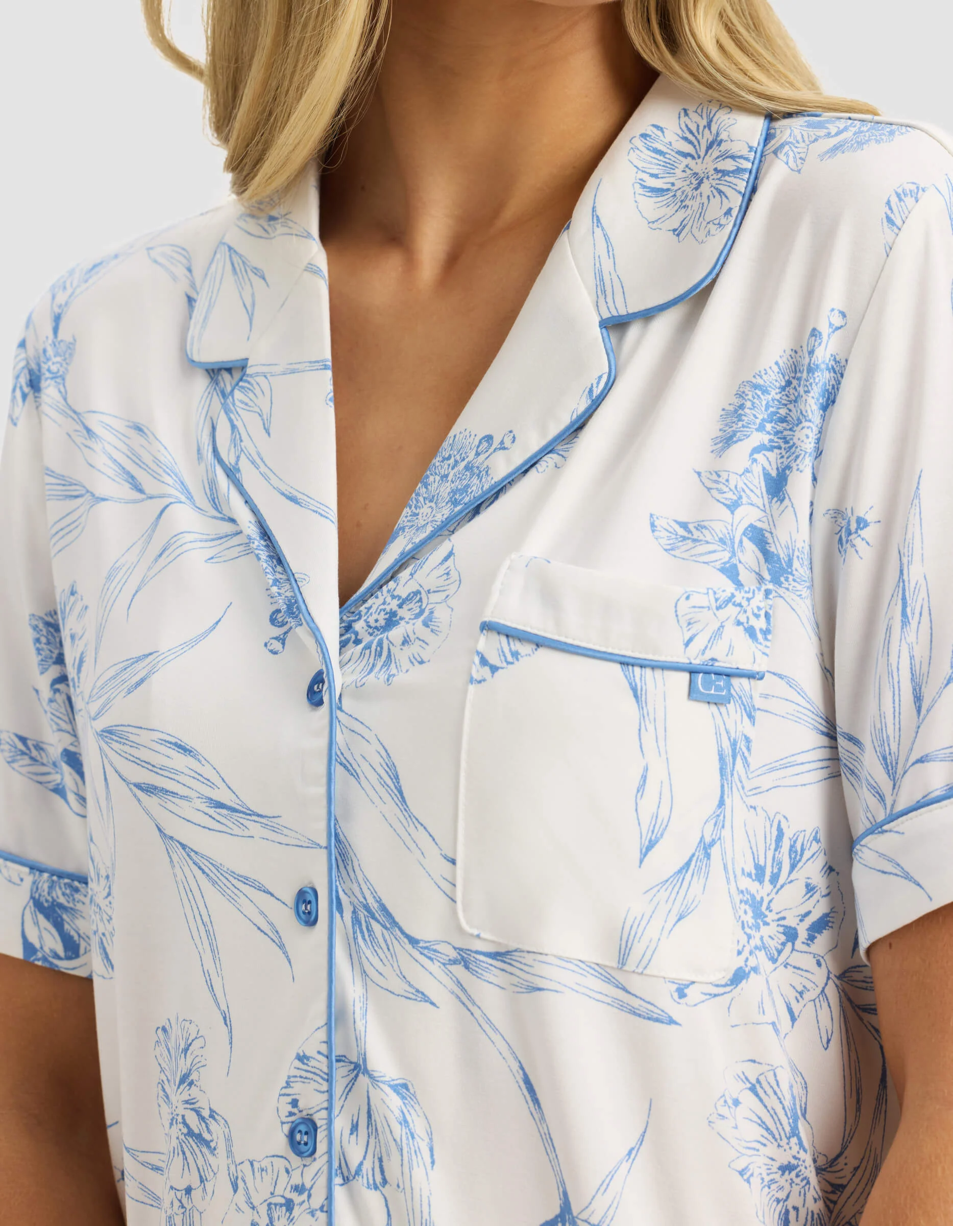 Women's Bamboo Stretch-Knit Short Sleeve Pajama Set - Image 91