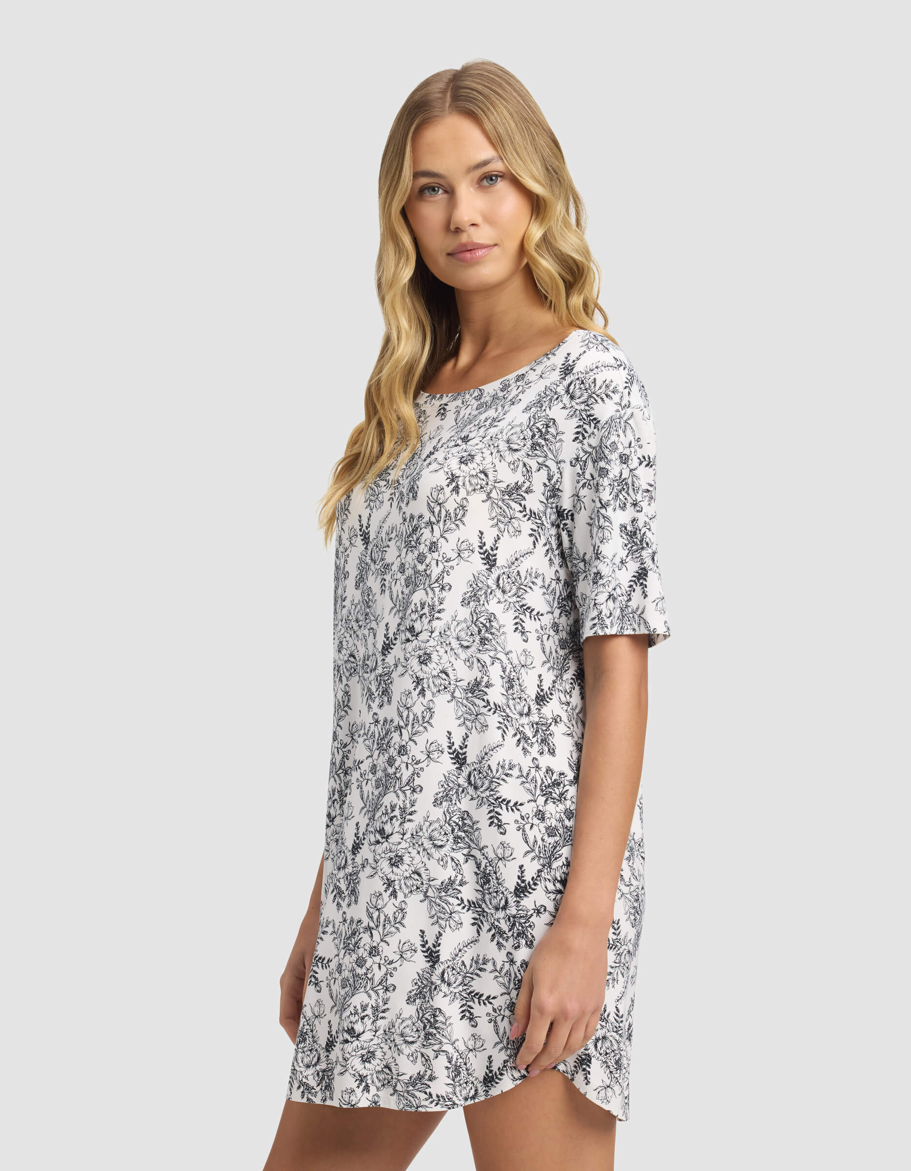 Women's Bamboo Stretch-Knit Sleep Dress - Image 14