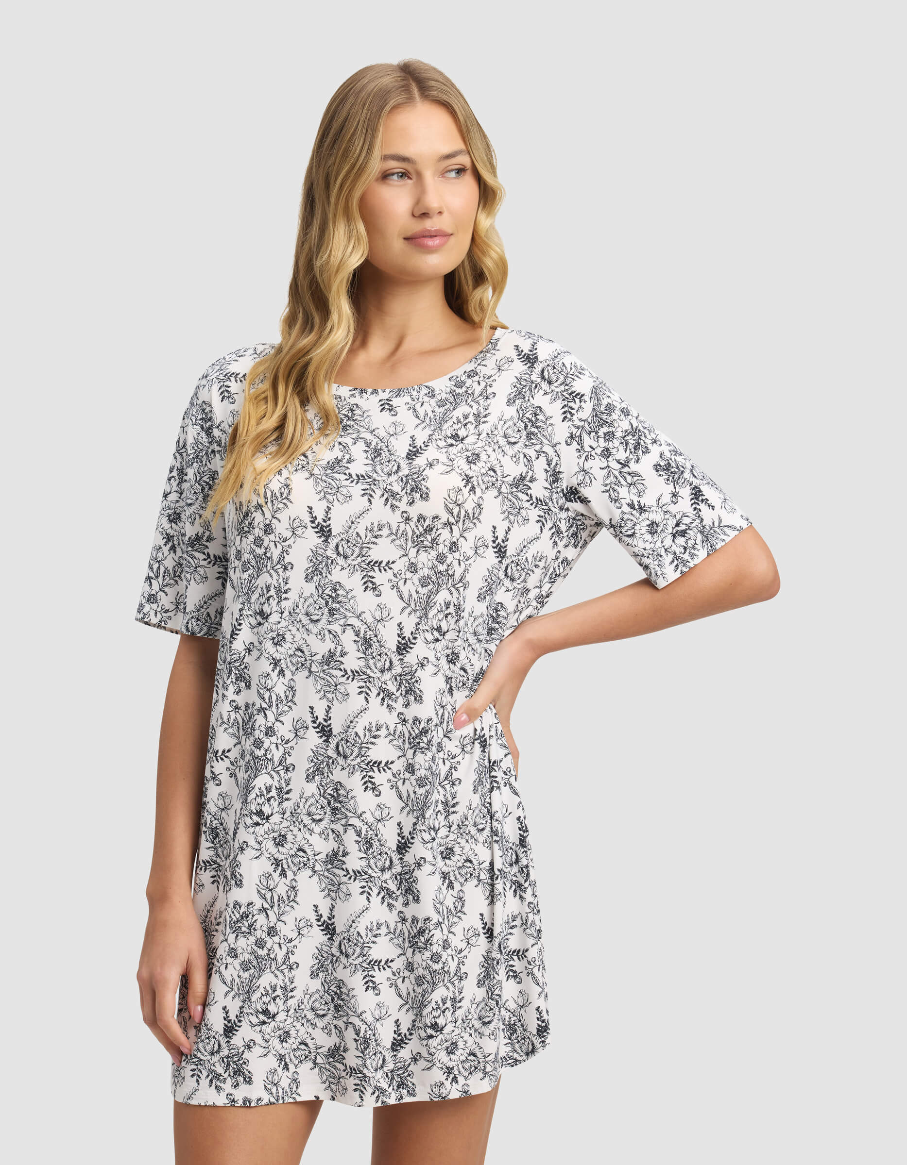 Women's Bamboo Stretch-Knit Sleep Dress - Image 15