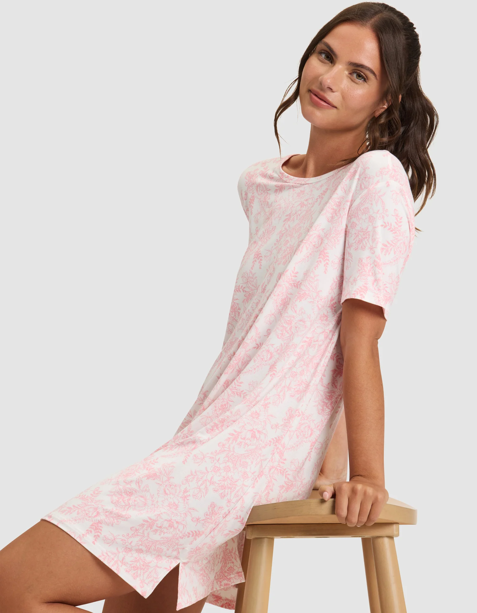 Women's Bamboo Stretch-Knit Sleep Dress - Image 29