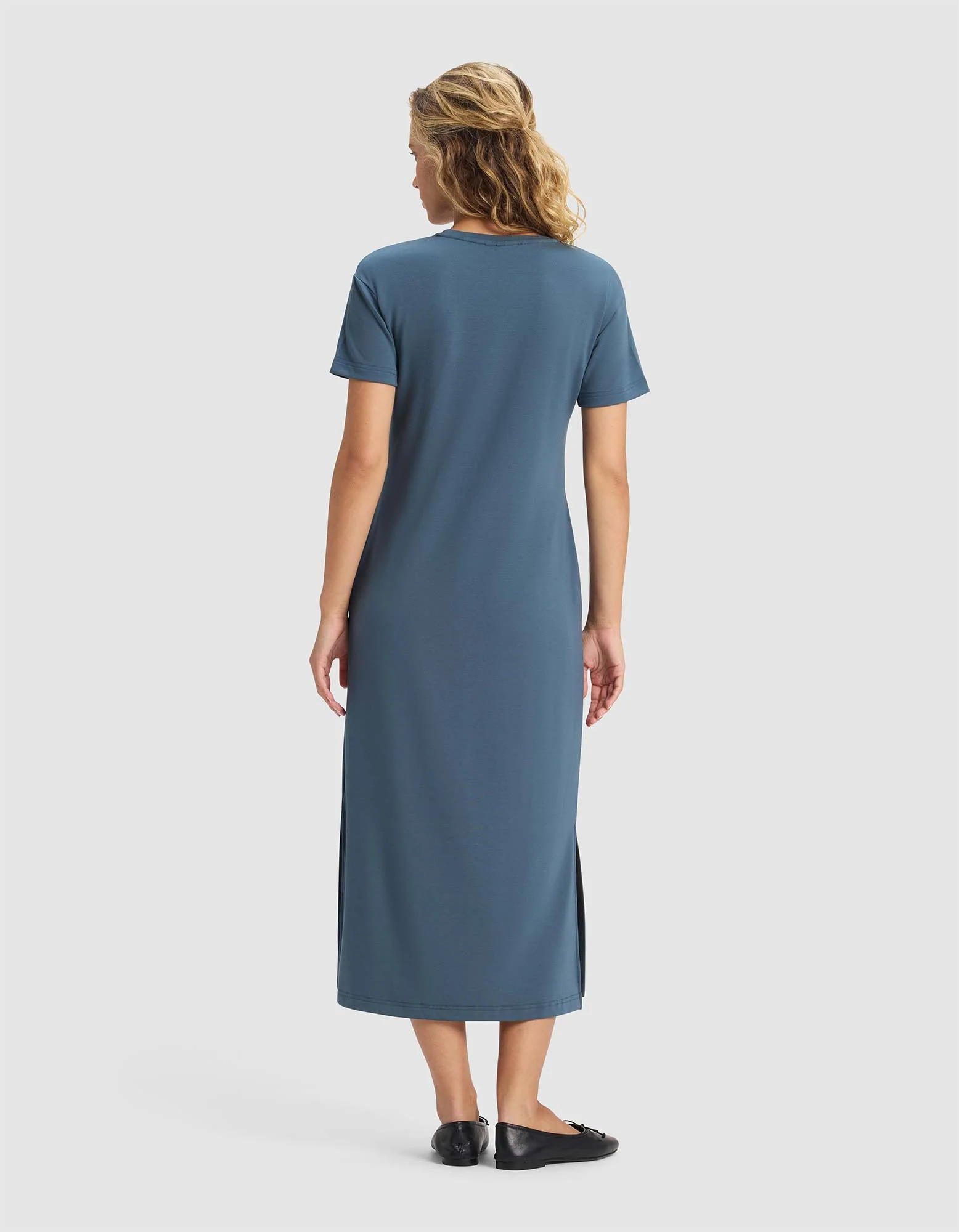 Women's Brushed Bamboo Midi Dress - Image 5