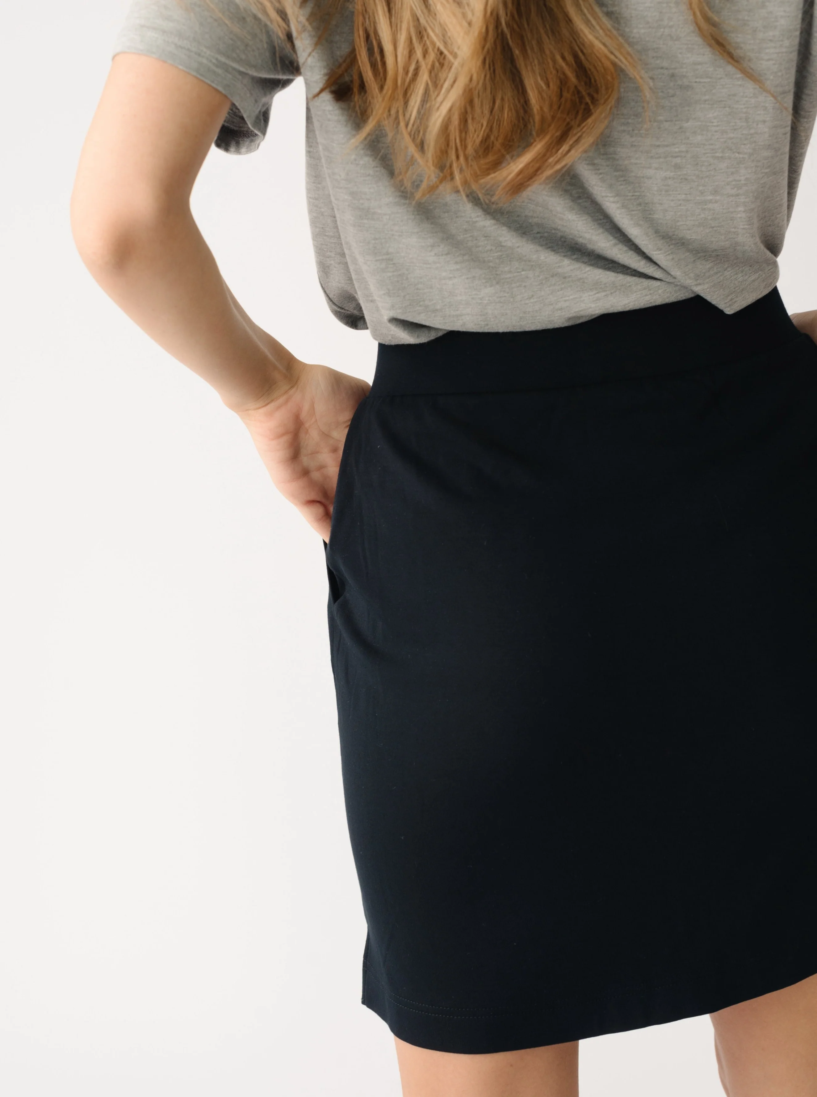 Women's Brushed Bamboo Patch Pocket Skirt - Last Chance - Image 17