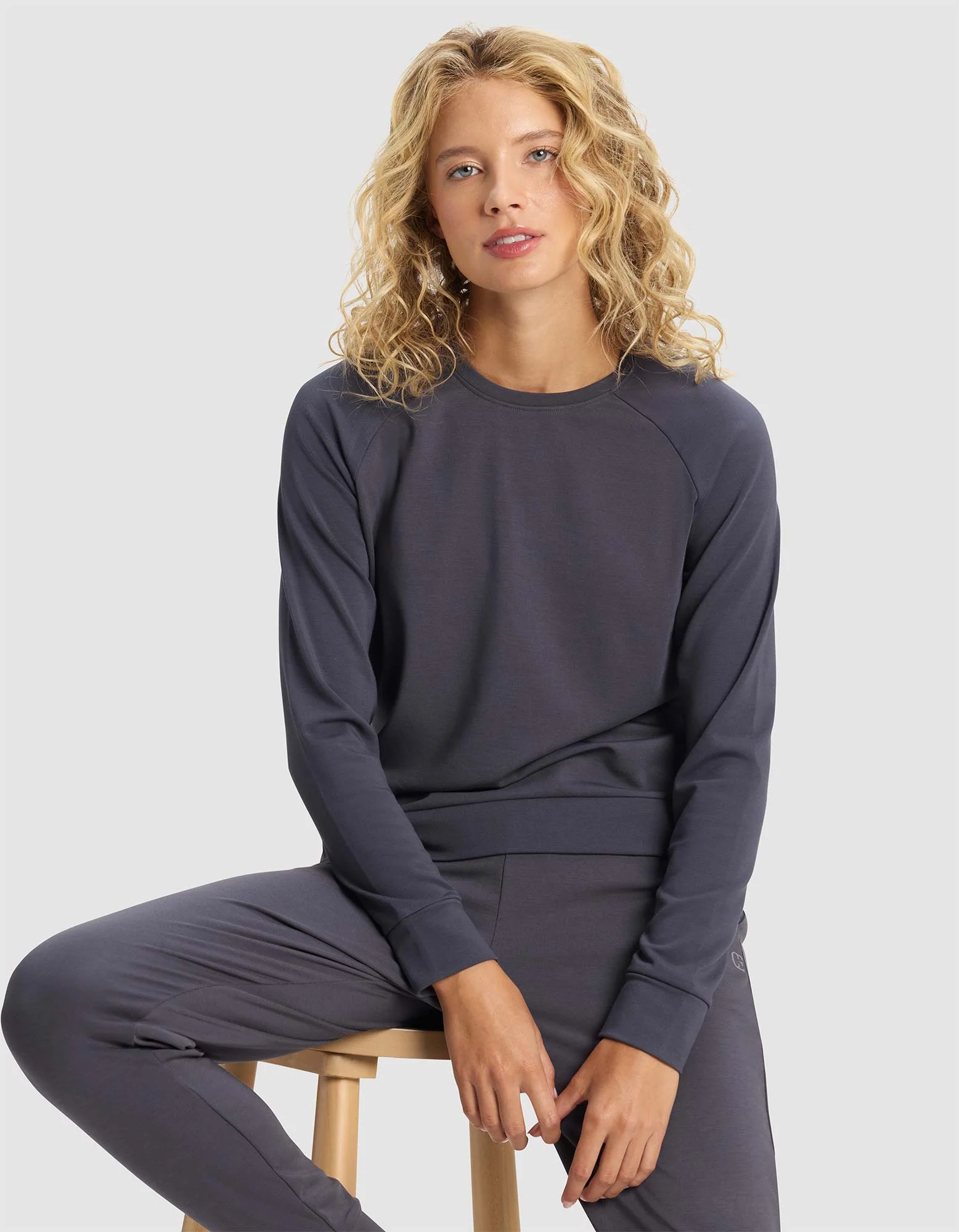 Women's Brushed Bamboo Pullover Crew - Image 11