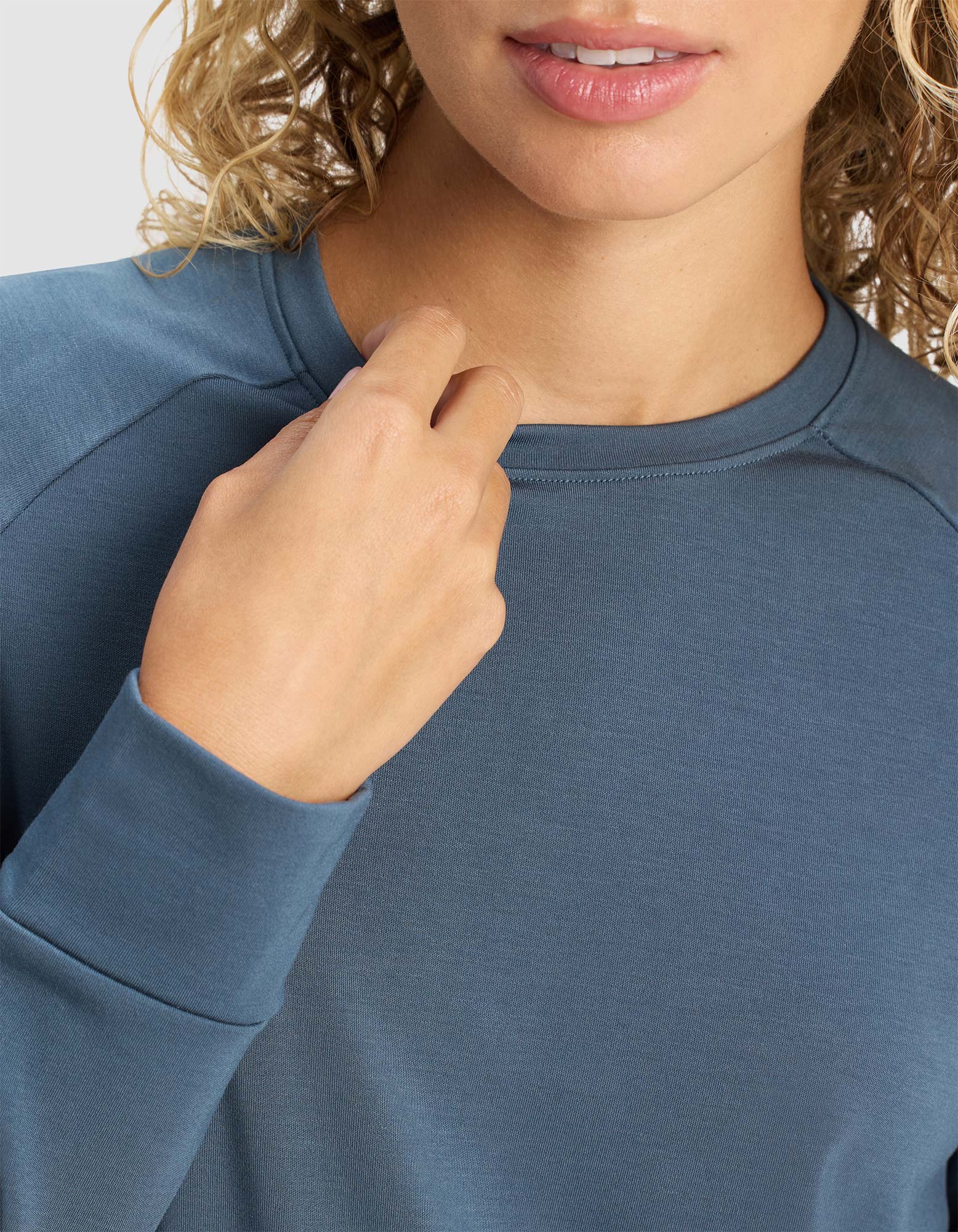 Women's Brushed Bamboo Pullover Crew - Image 16