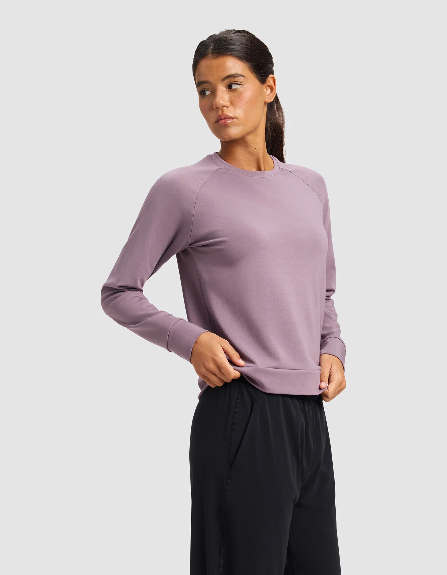 Women's Brushed Bamboo Pullover Crew - Image 22