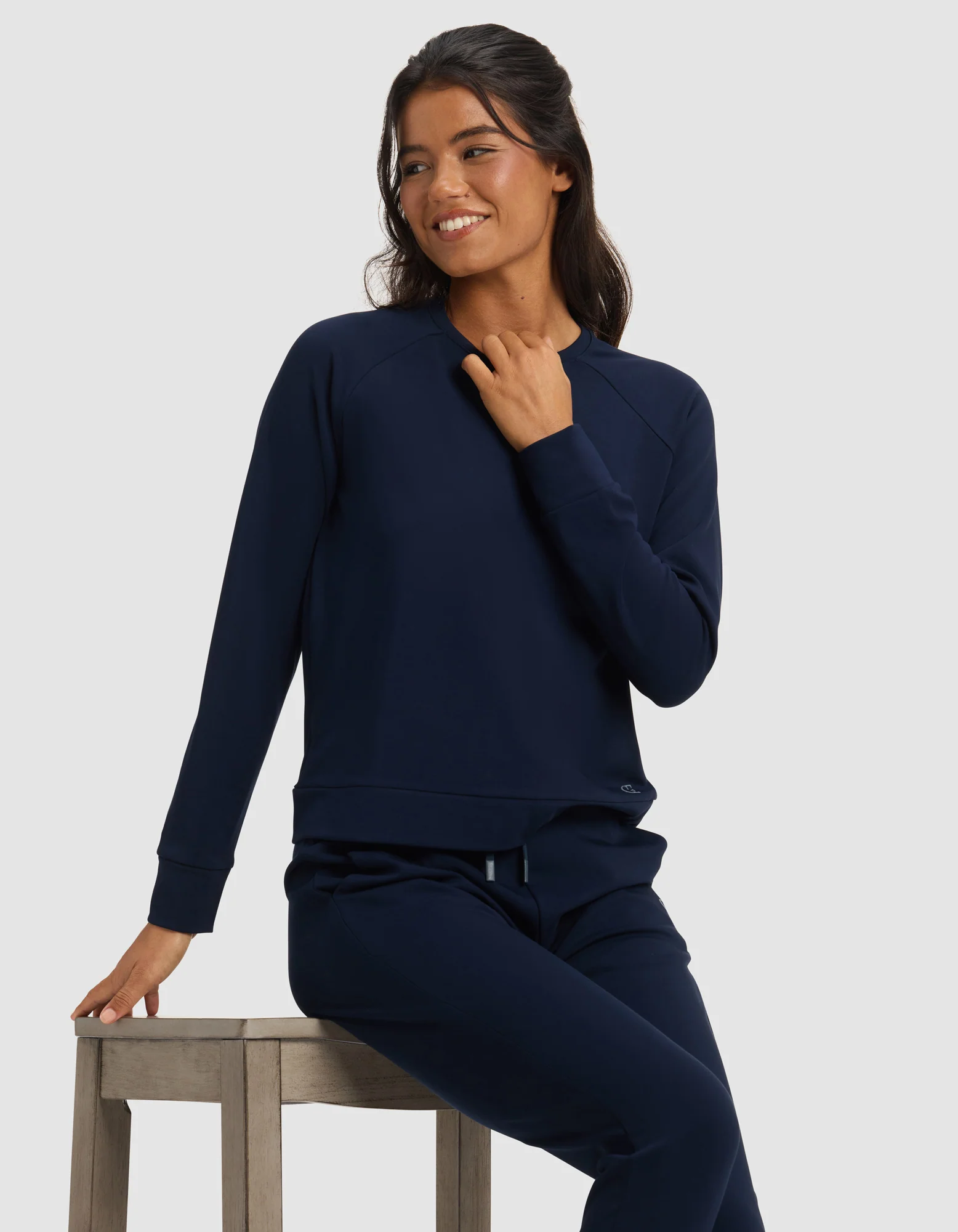 Women's Brushed Bamboo Pullover Crew - Image 28