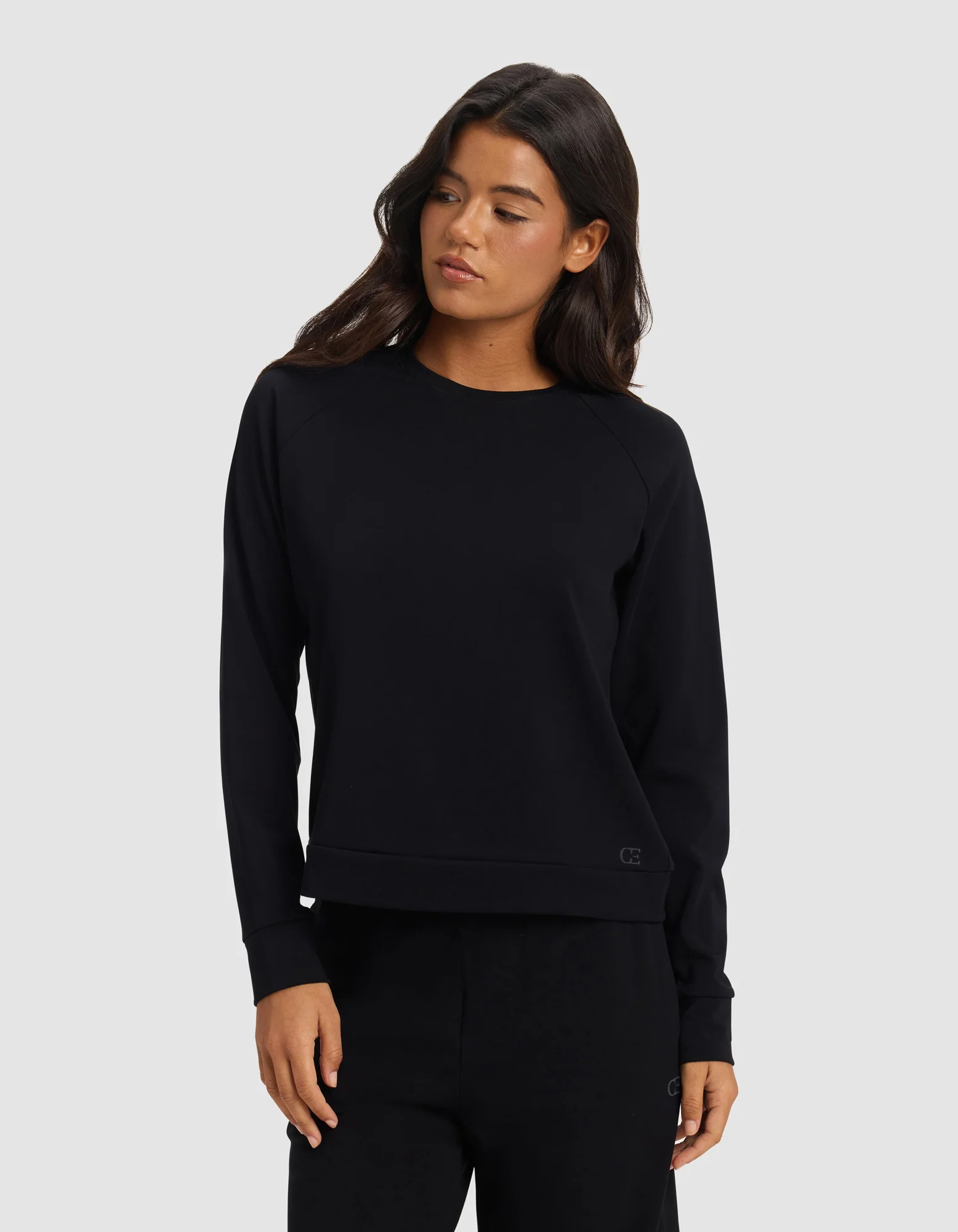 Women's Brushed Bamboo Pullover Crew - Image 3
