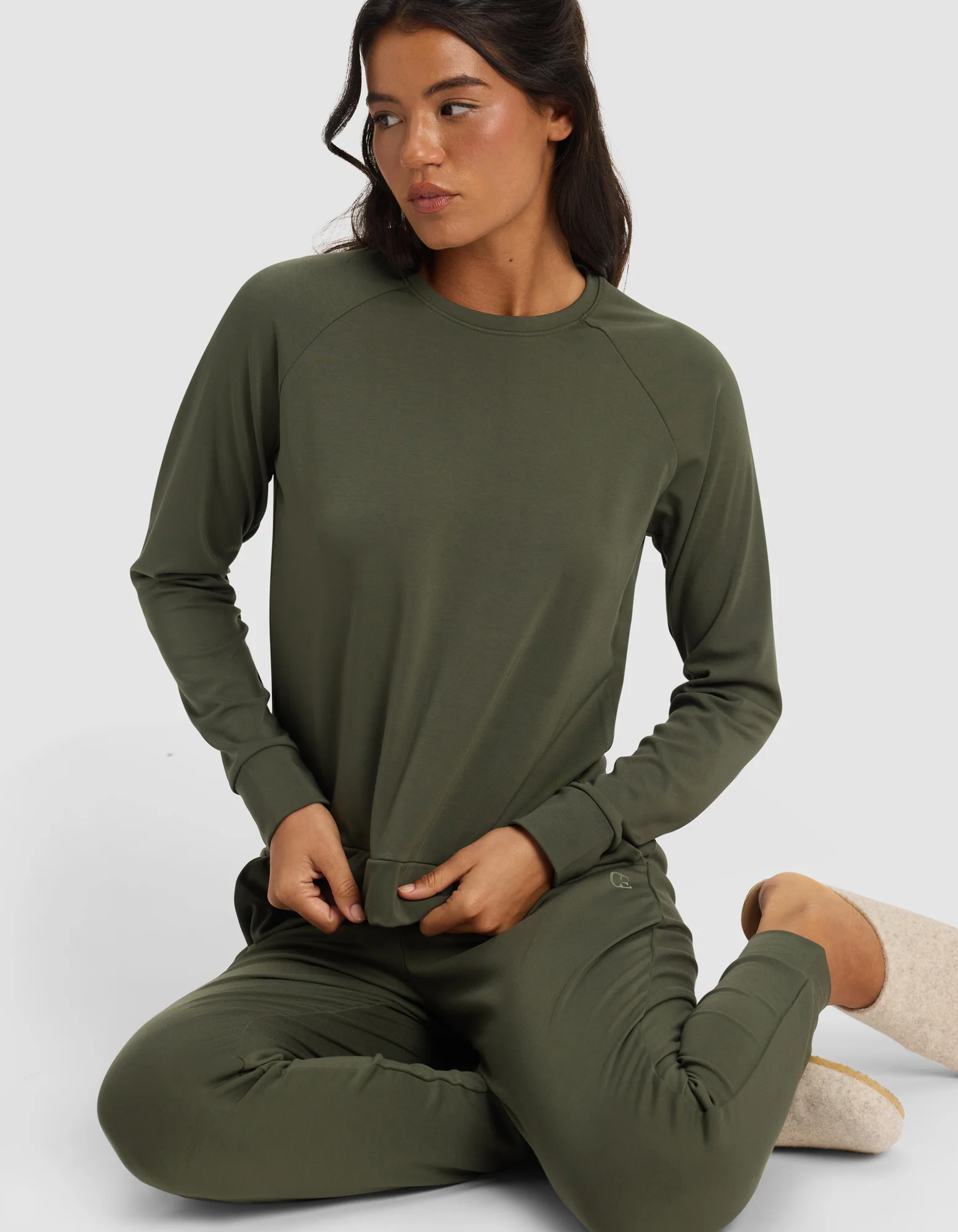 Women's Brushed Bamboo Pullover Crew - Image 30
