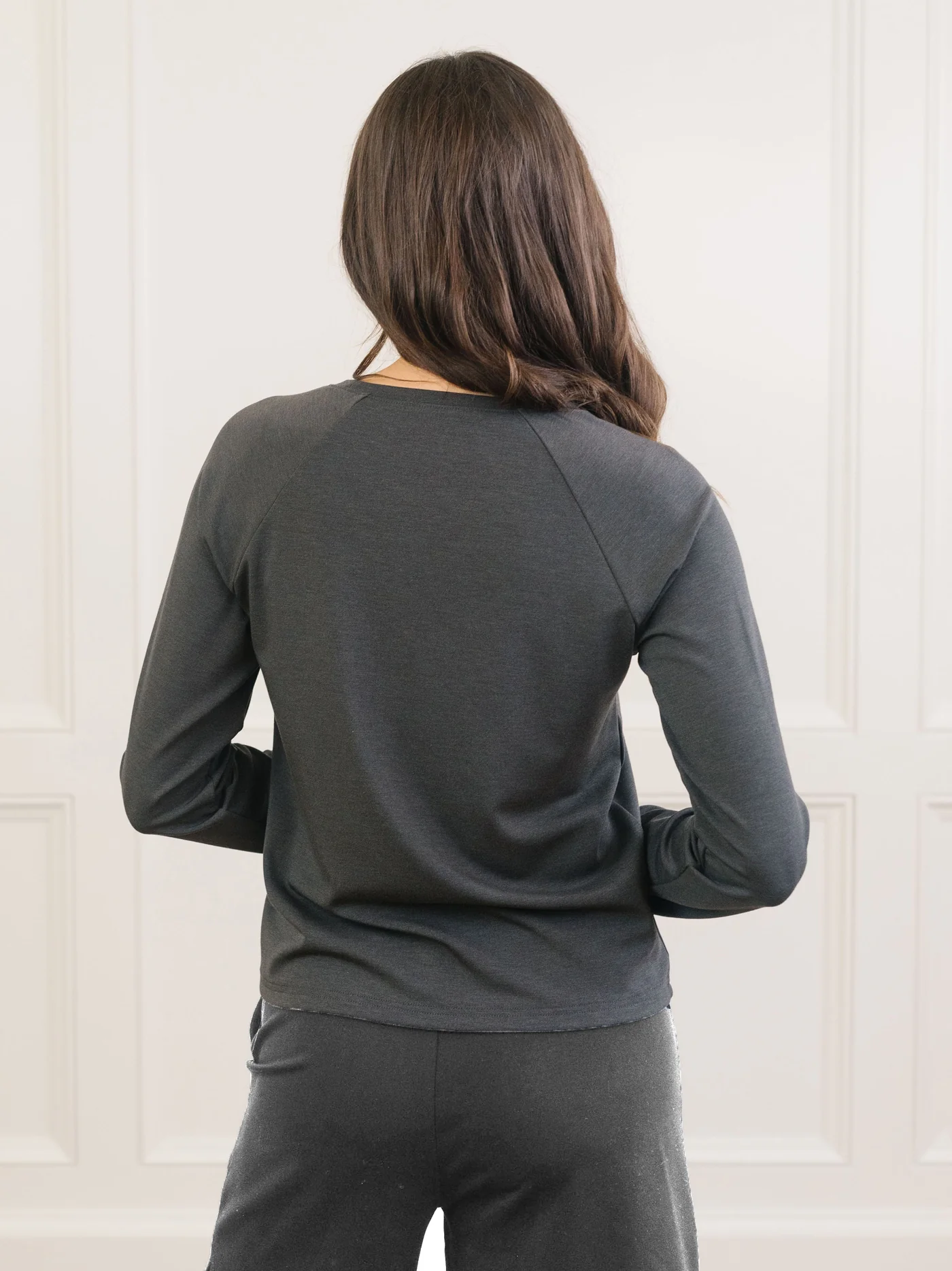 Women's Brushed Bamboo Pullover Crew - Image 32