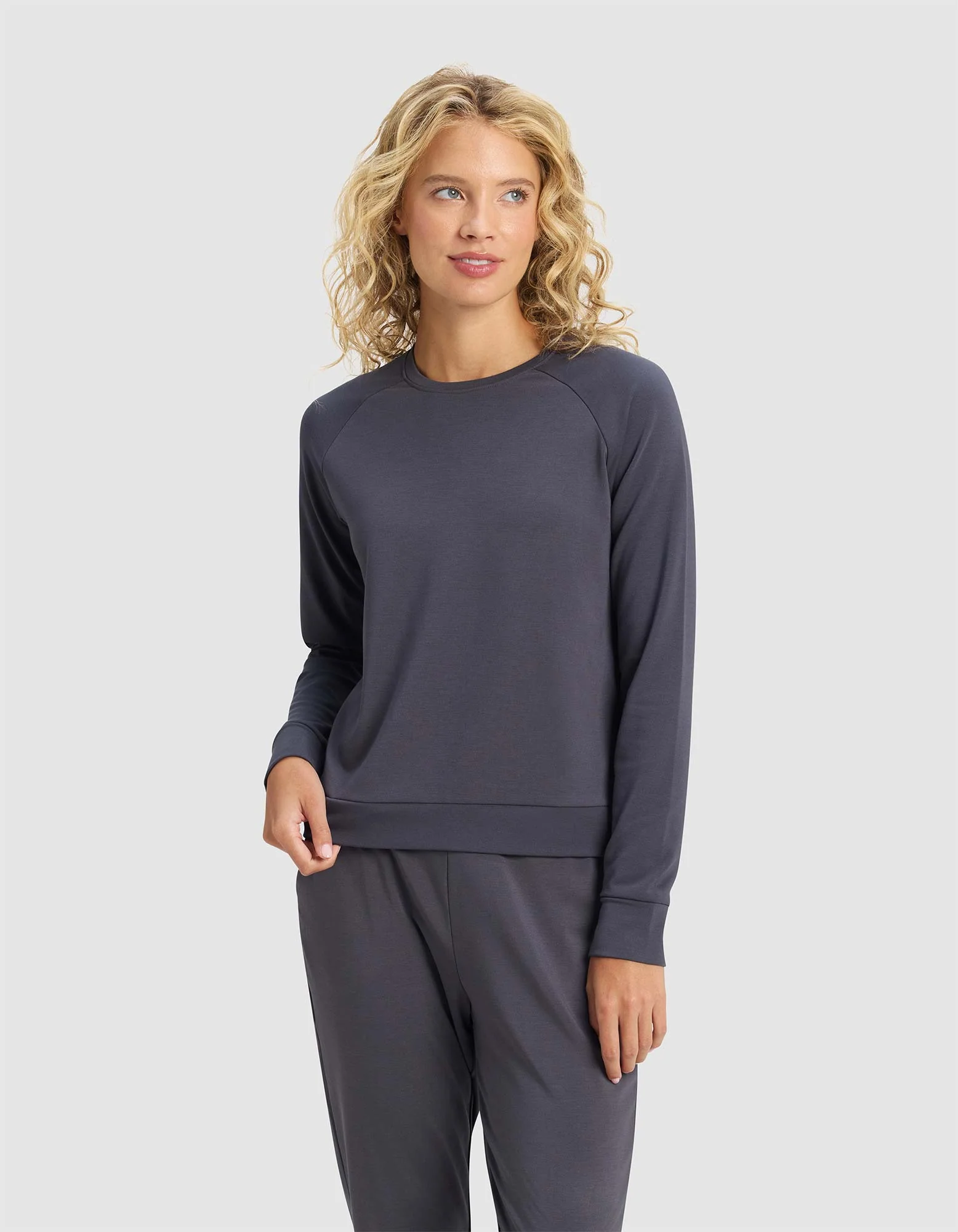 Women's Brushed Bamboo Pullover Crew - Image 9