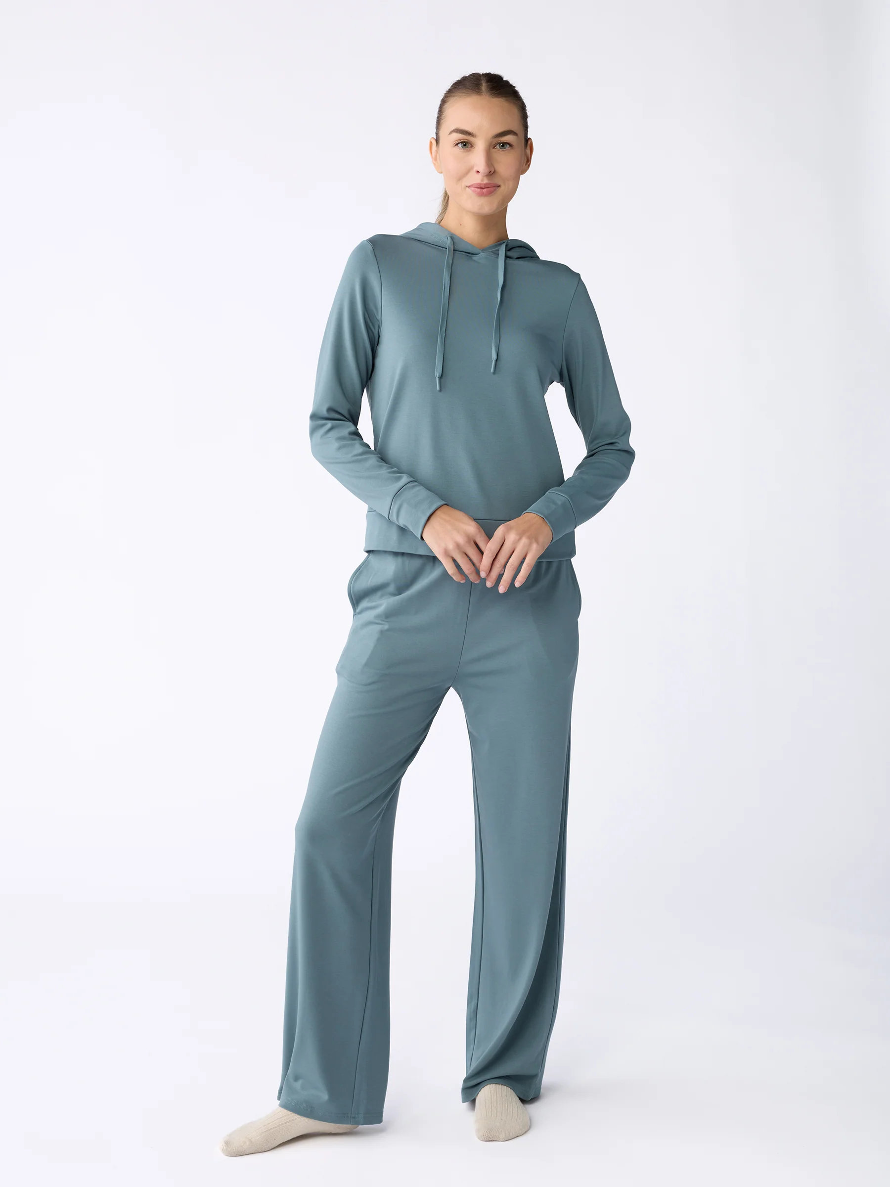 Women's Brushed Bamboo Wide Leg Pull-On Pant - Image 10