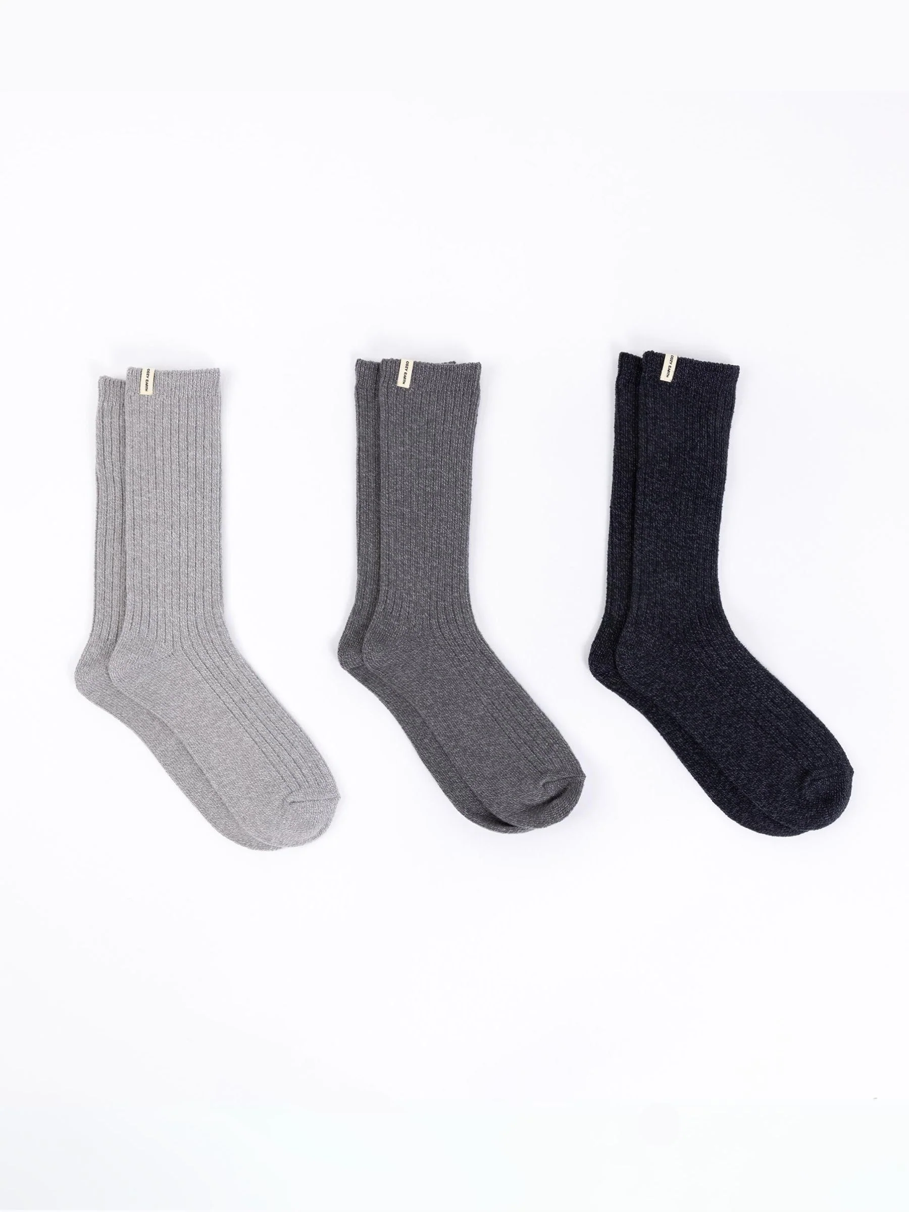Women's Plush Lounge Calf Sock 3-Pack - Image 30